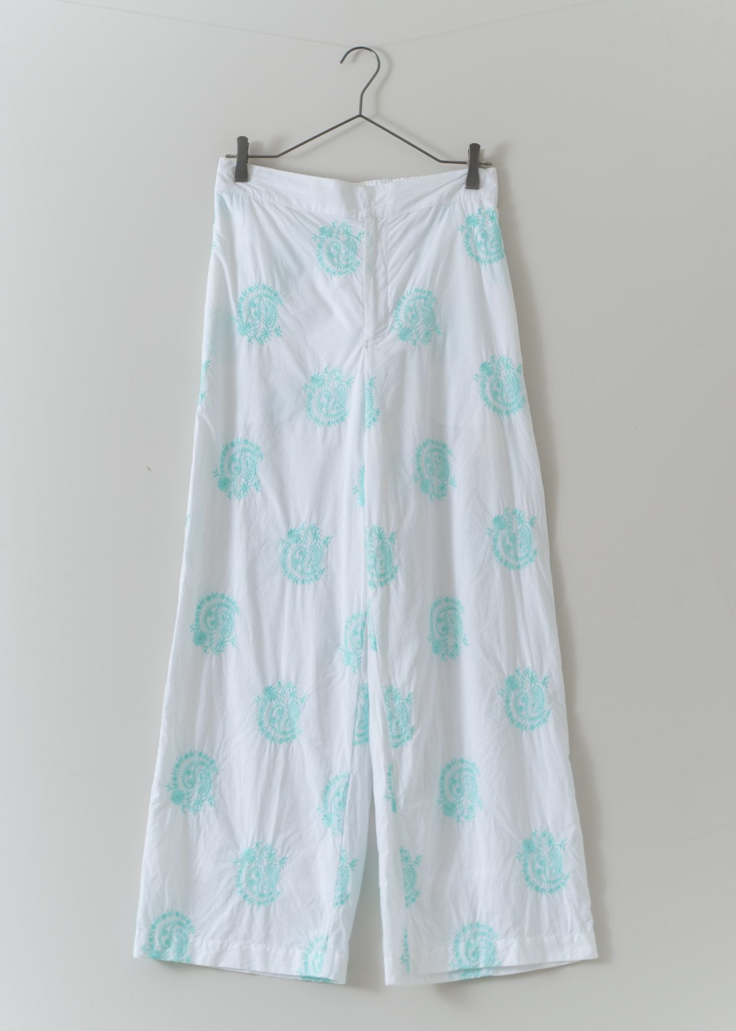 Poplin Paisley Emb Pants