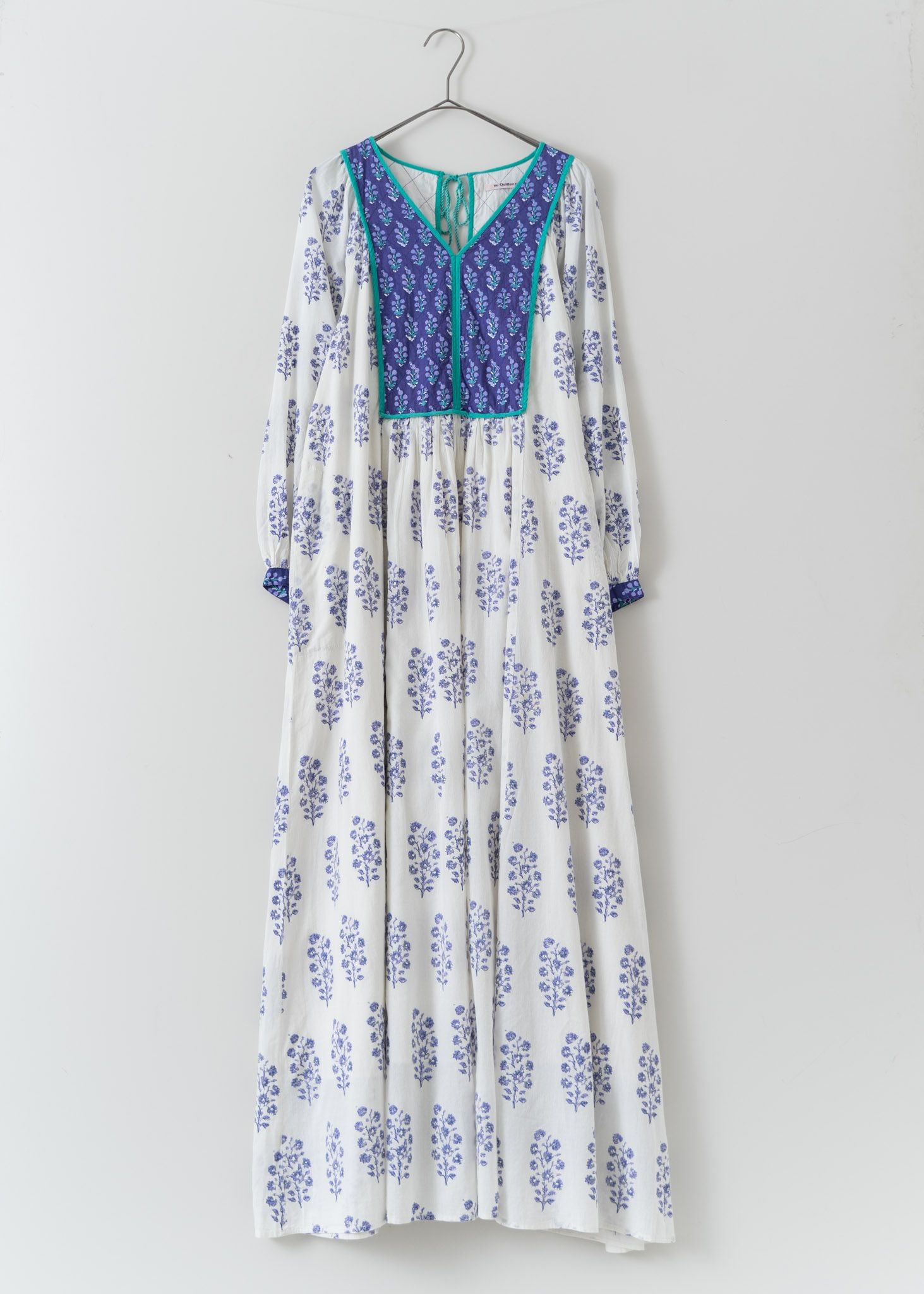 Cotton Voile Ethnic Combination Print Gather Dress | Pasand by ne 