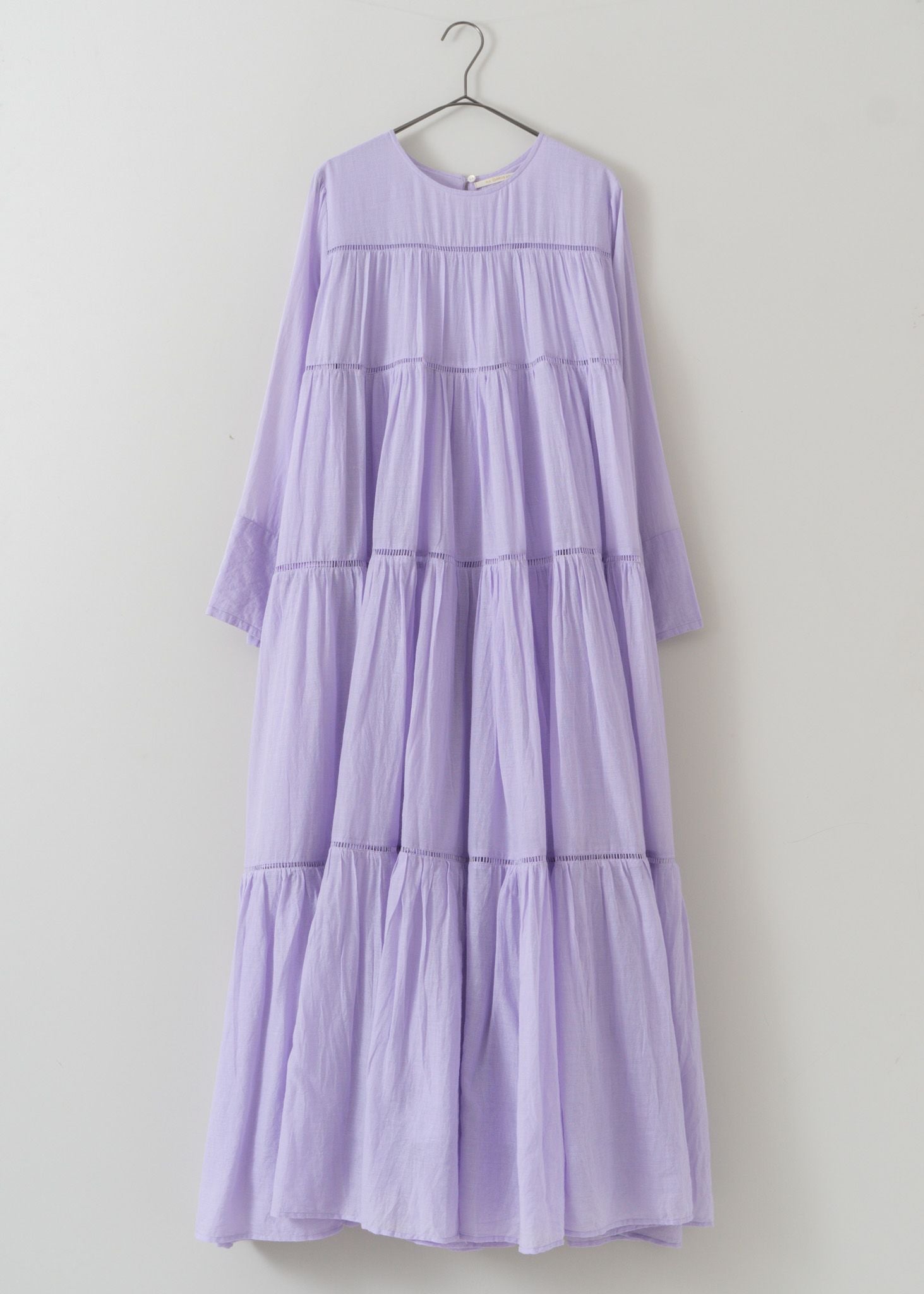 Cotton Voile Tiered Maxi Dress