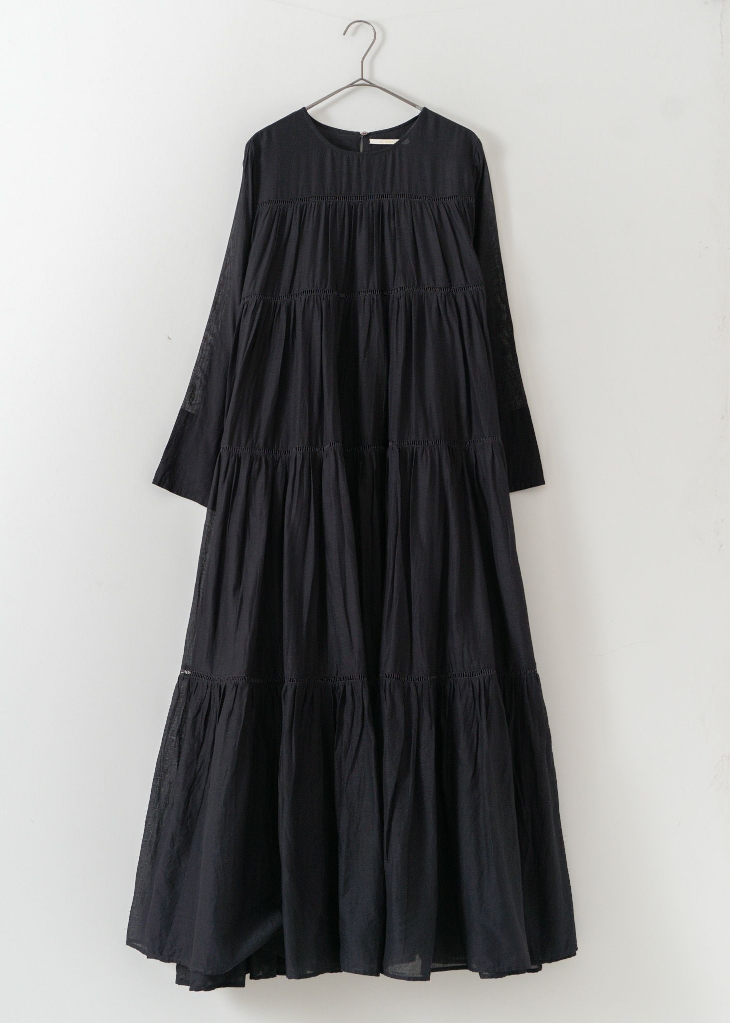 Cotton Voile Tiered Maxi Dress