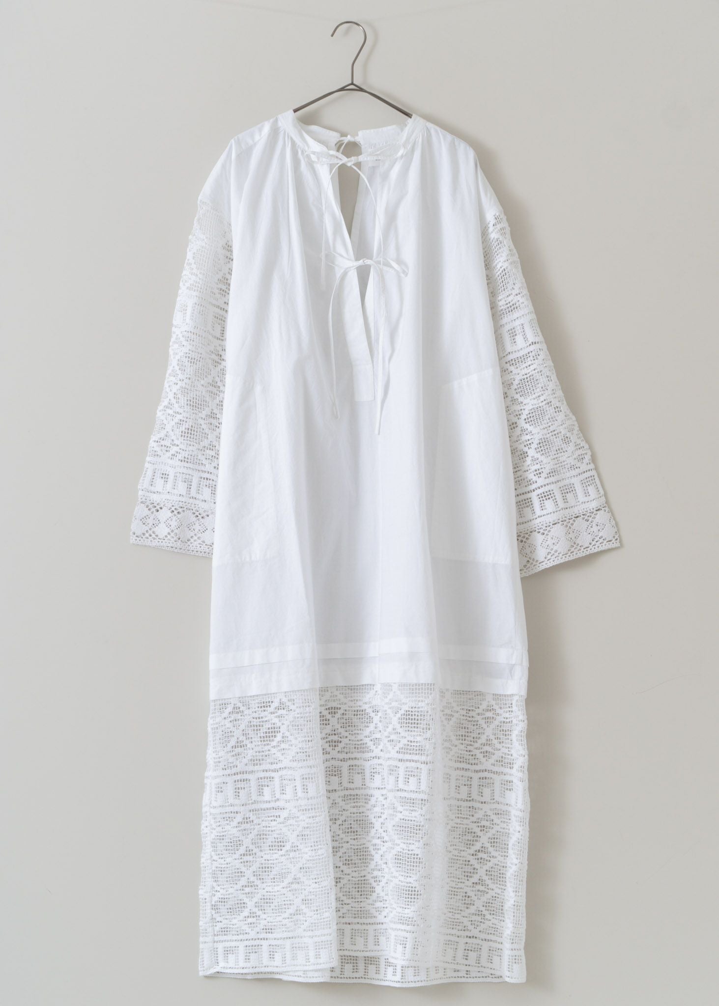 Geometric Lace Joint Dress