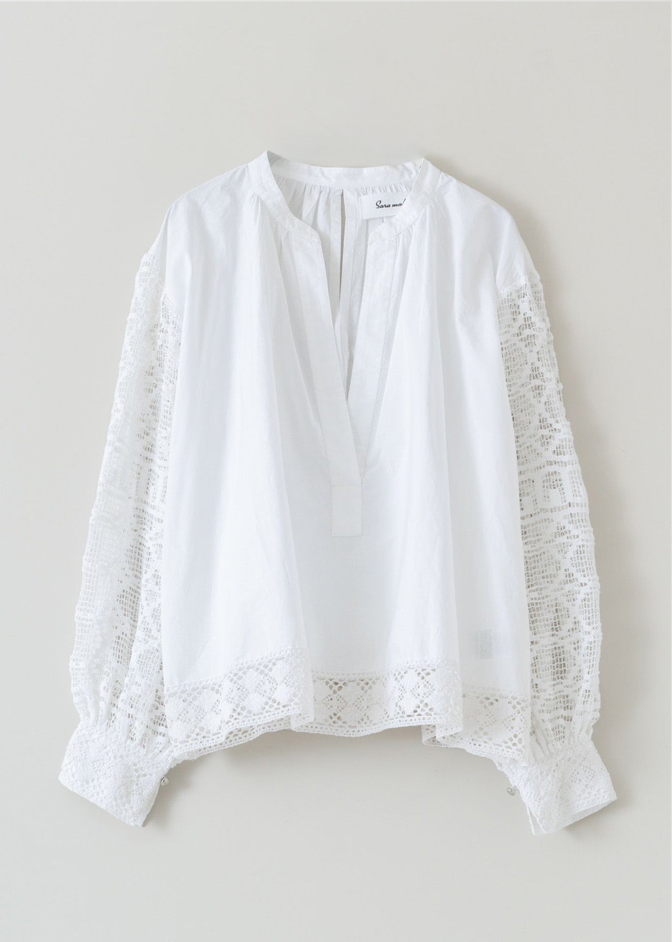 Geometric Lace Joint Top