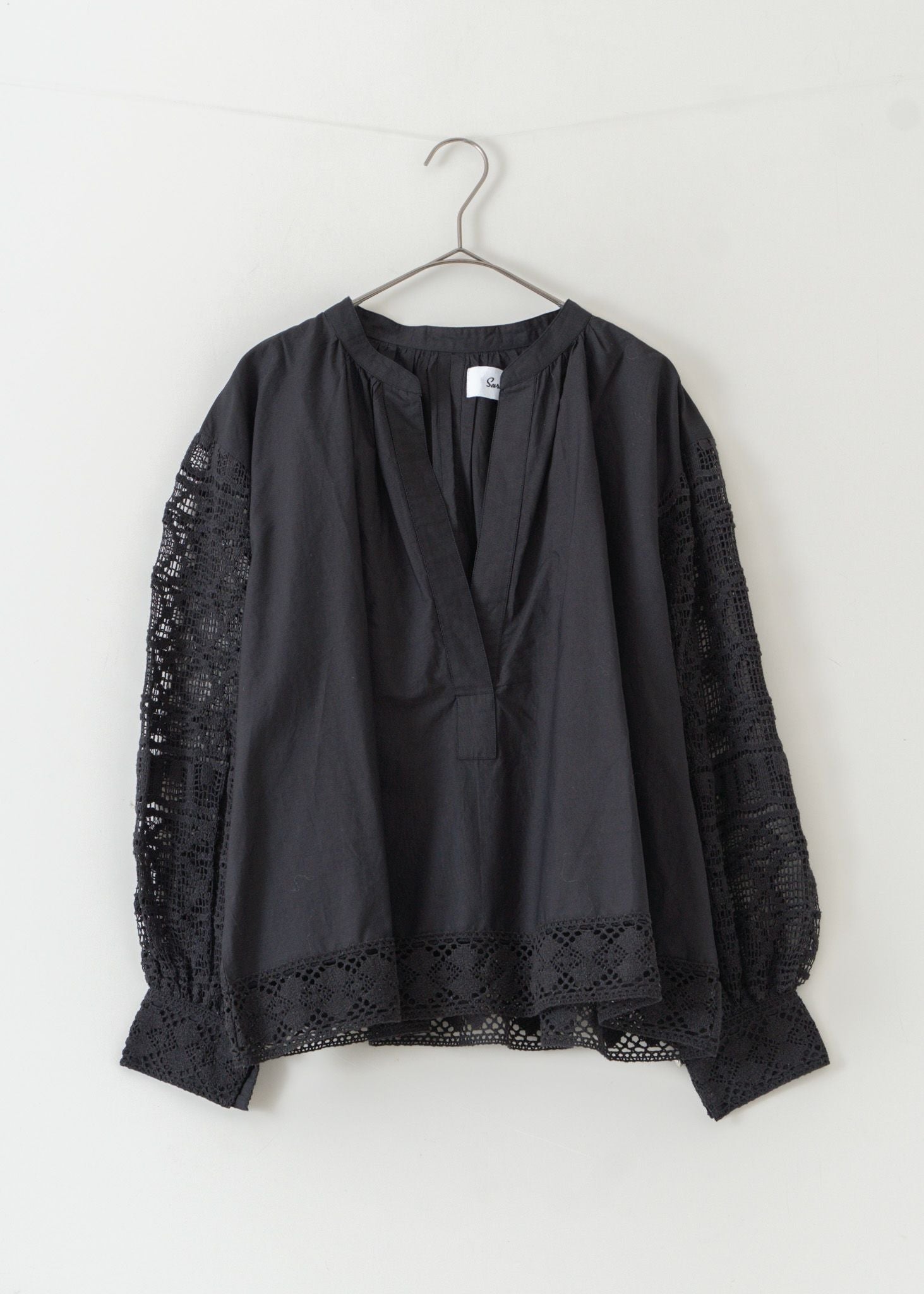 Geometric Lace Joint Top