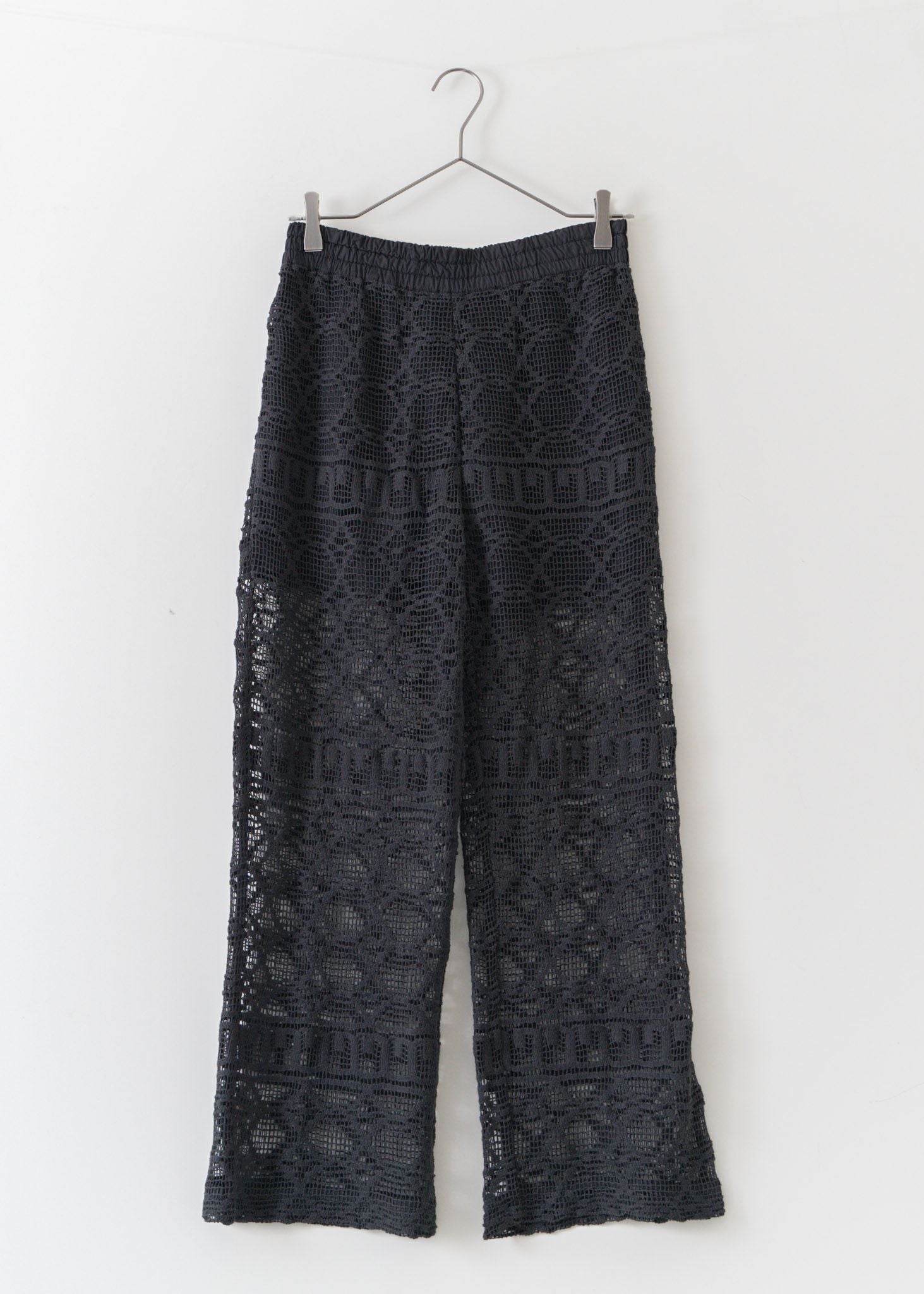 Geometric Lace Relax Pants
