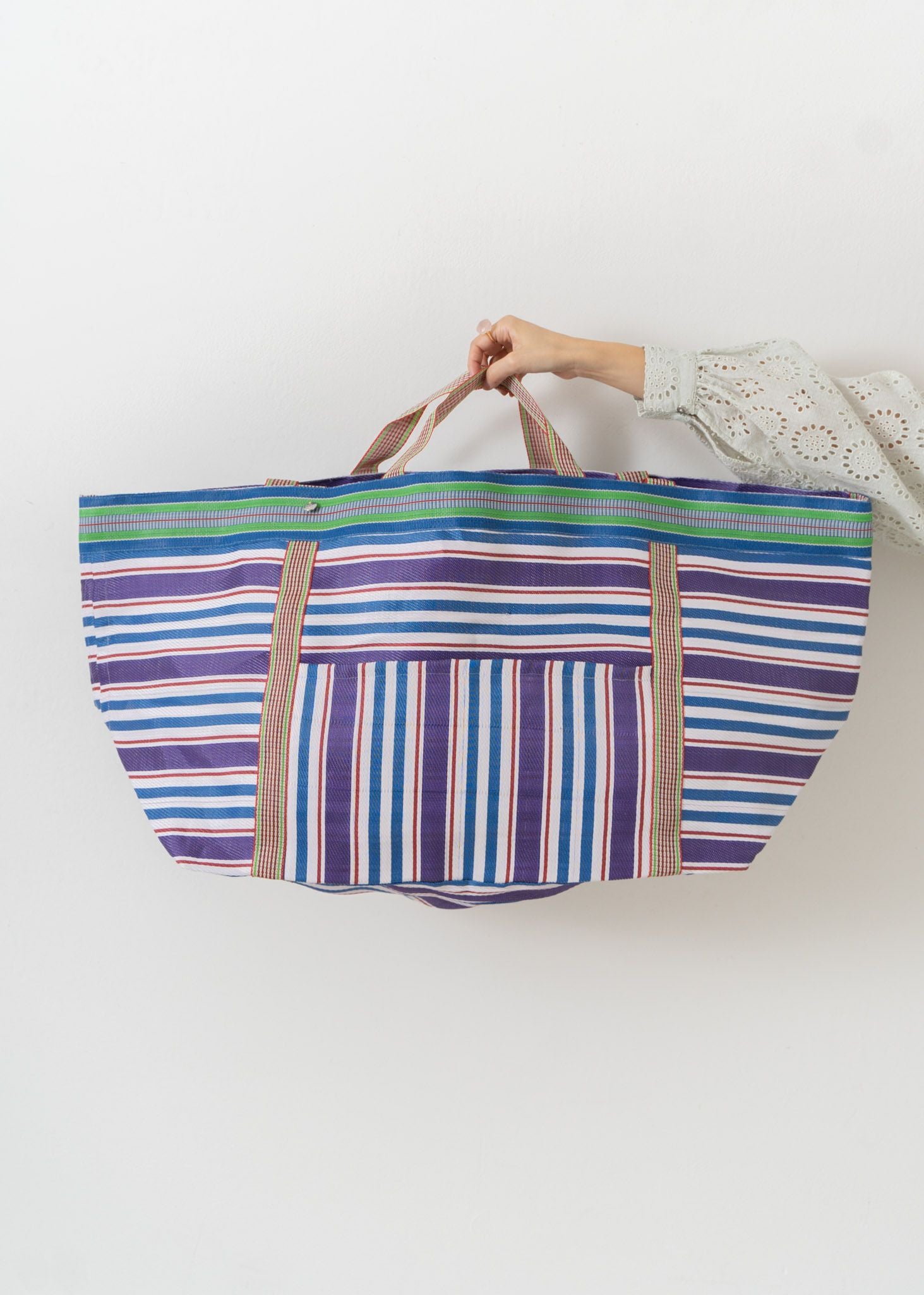 Multi Stripe Mesh Big Bag