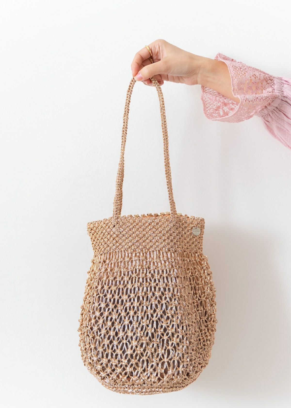 Metallic Macrame Tote | Pasand by ne Quittez pas | パサンドバイ 