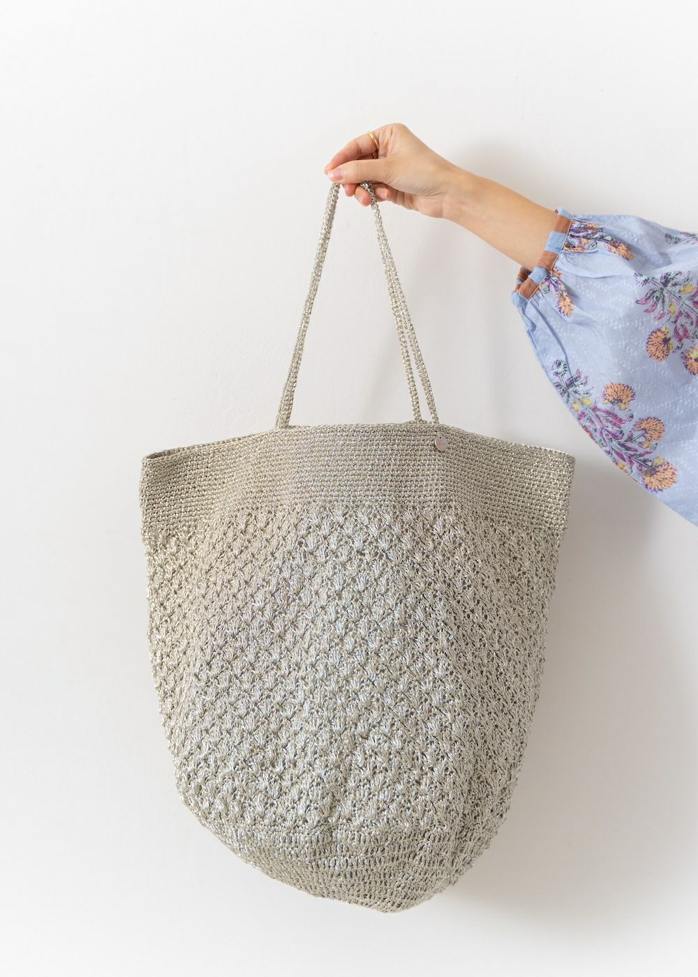 Metallic Macrame Big Bag | Pasand by ne Quittez pas | パサンドバイ 