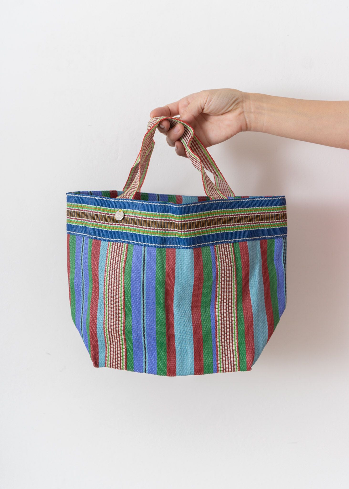 Multi Stripe Mesh Small Bag