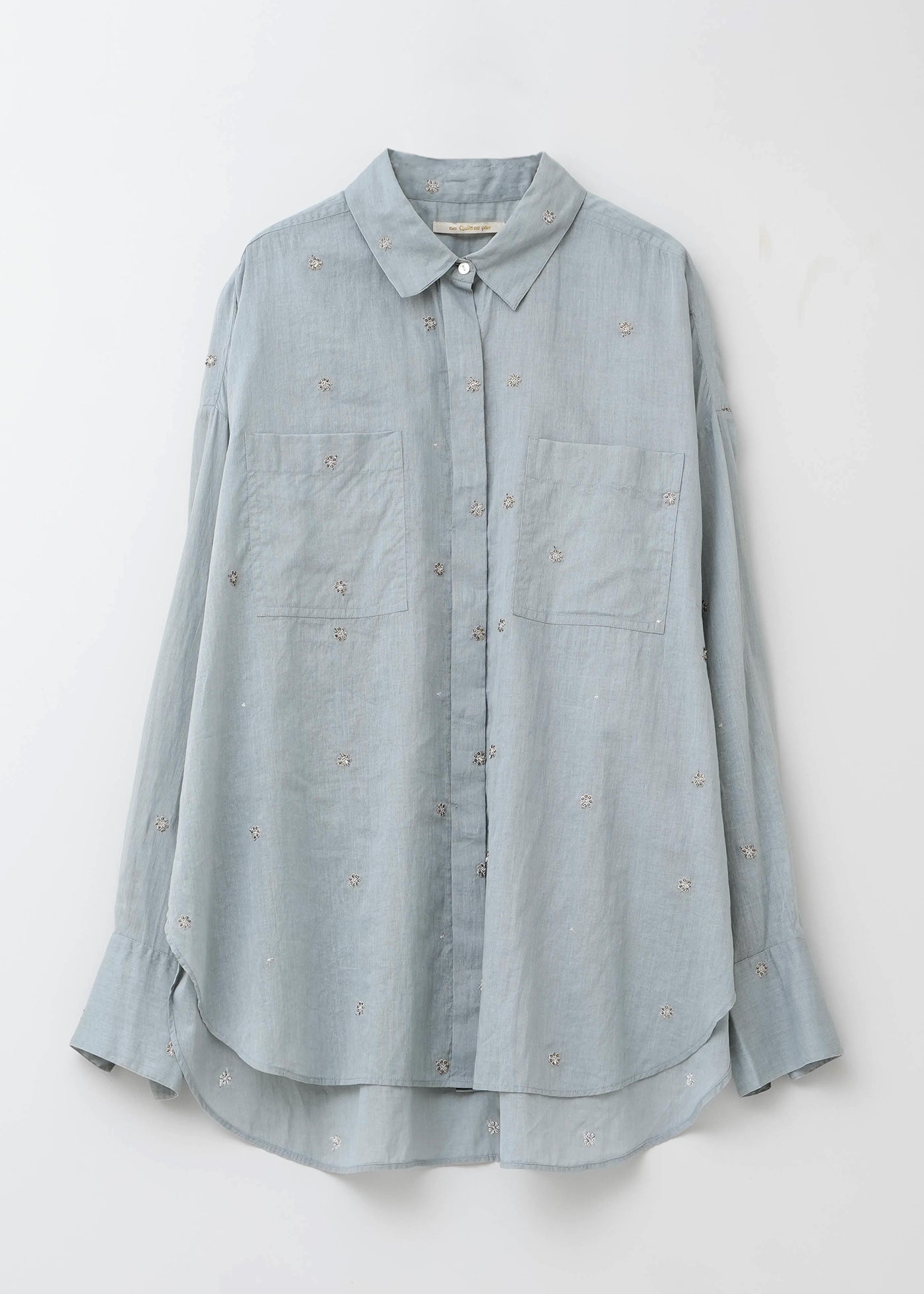 Cotton Organza Embroidery Shirts