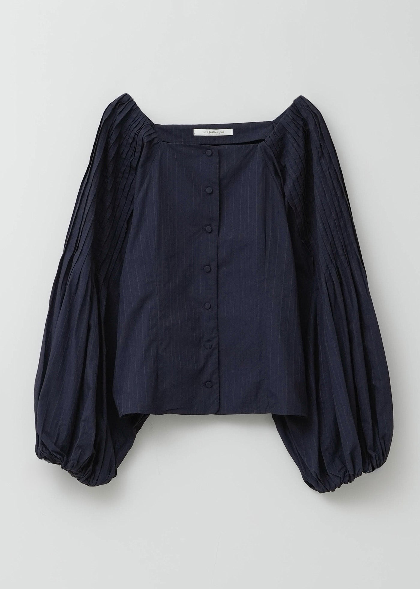Poplin Tuck Sleeve Top