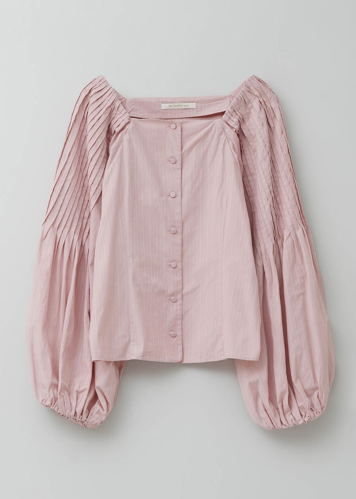 Poplin Tuck Sleeve Top | Pasand by ne Quittez pas | パサンドバイ 