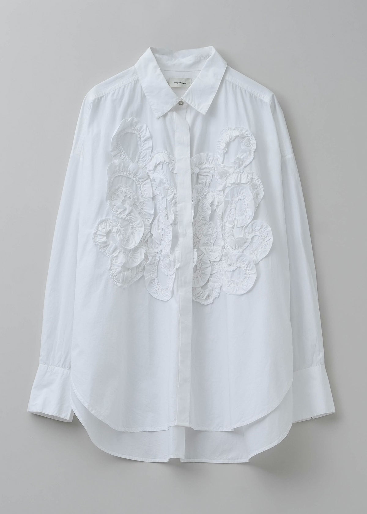 7月上旬お届け予定】Cotton Frill Motif Shirts | Pasand by ne 