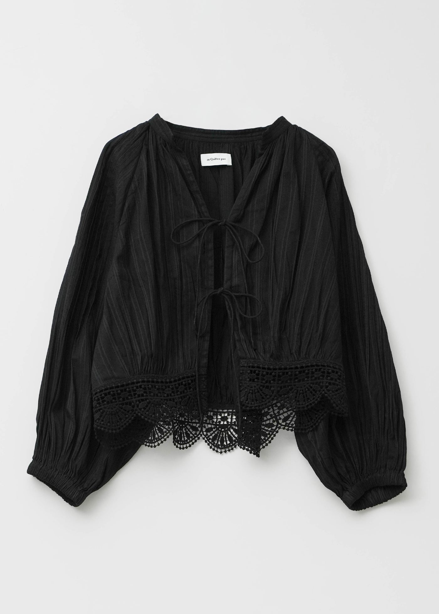 【7/22 10時発売】Cambric Dobby Lace Blouse