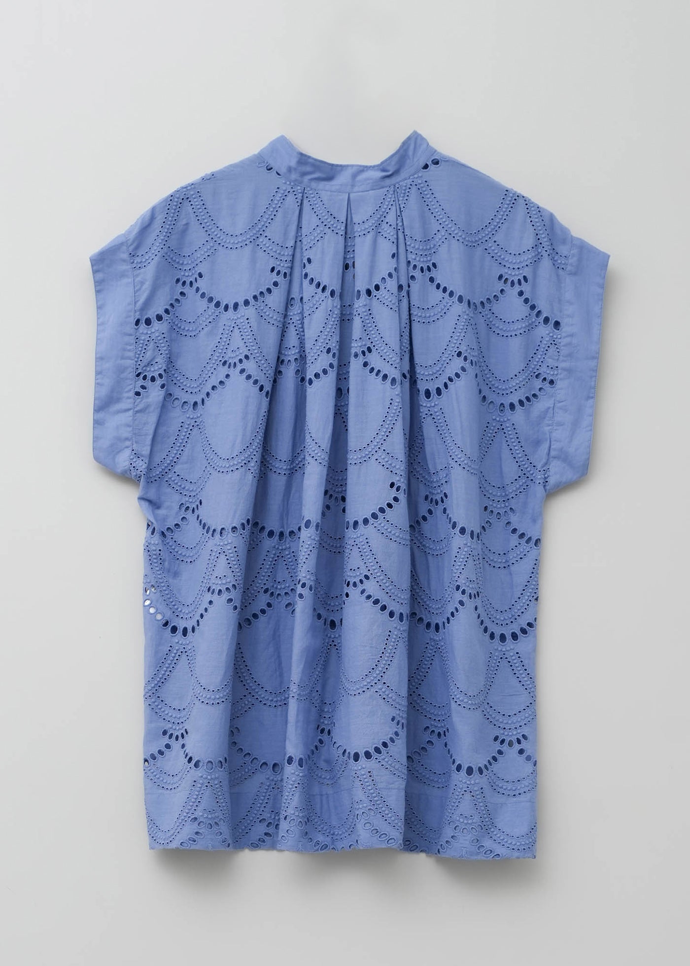 Dot Hemla French Sleeve Blouse