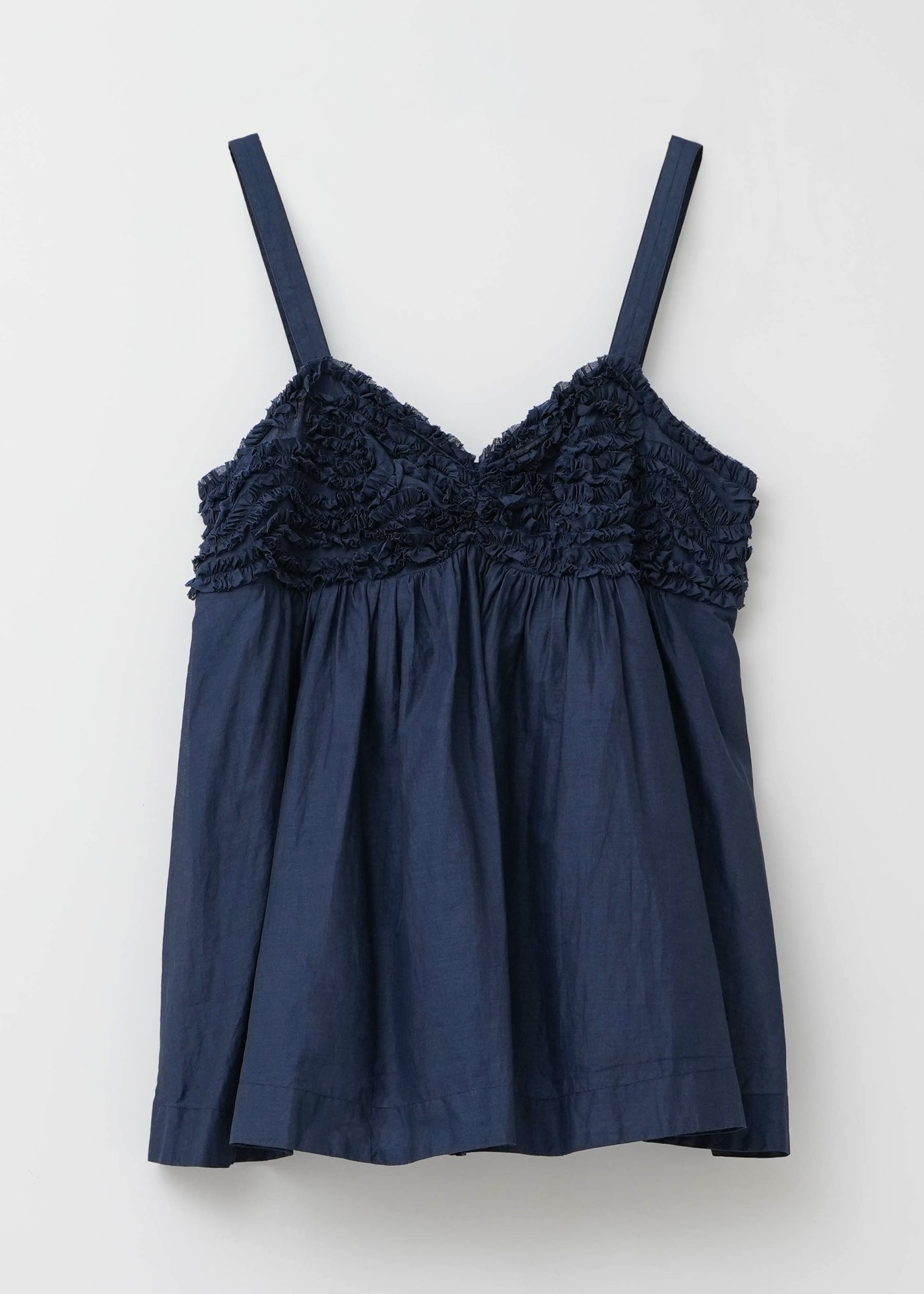 Cotton Organza Frilled Cami Top