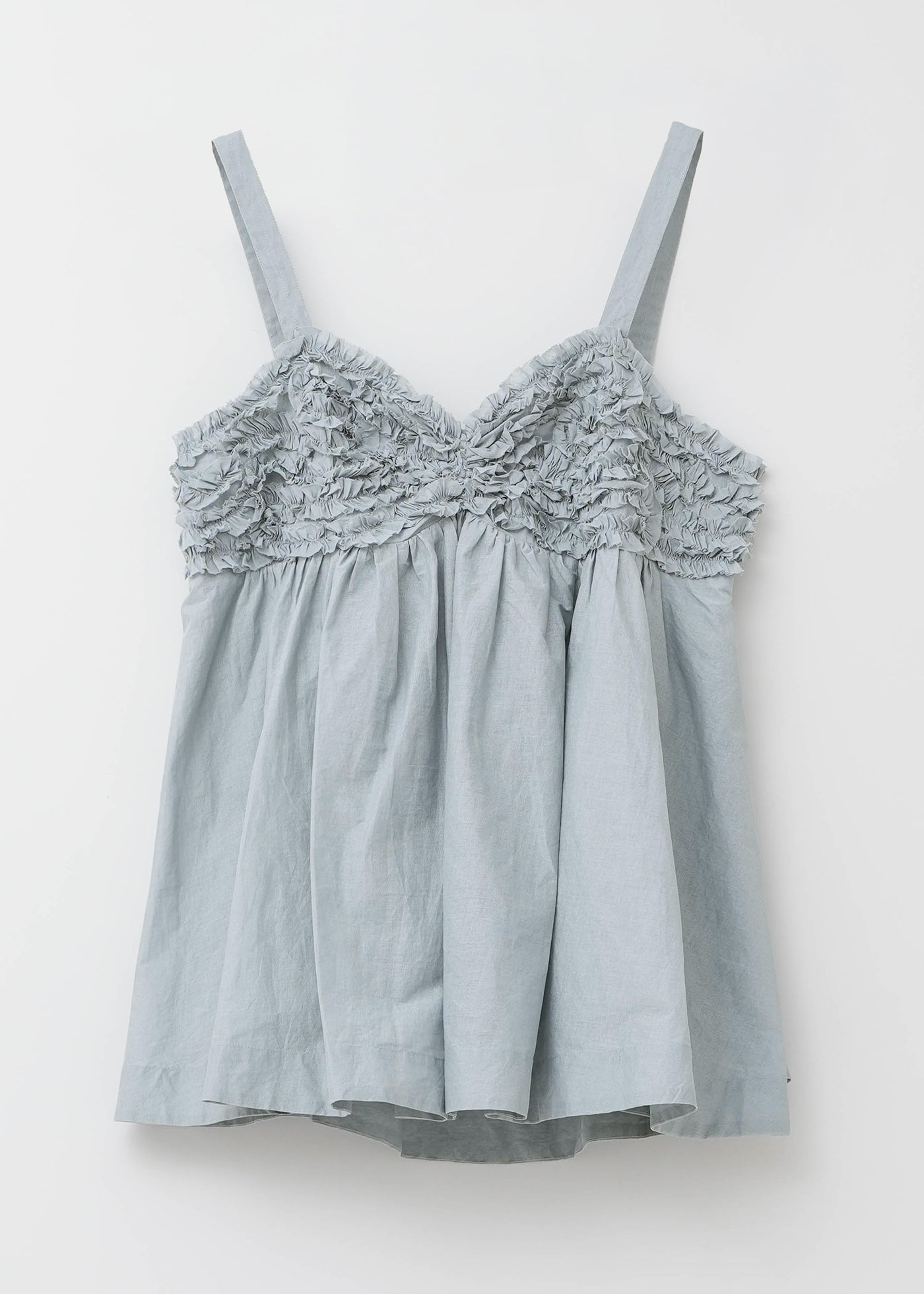 Cotton Organza Frilled Cami Top
