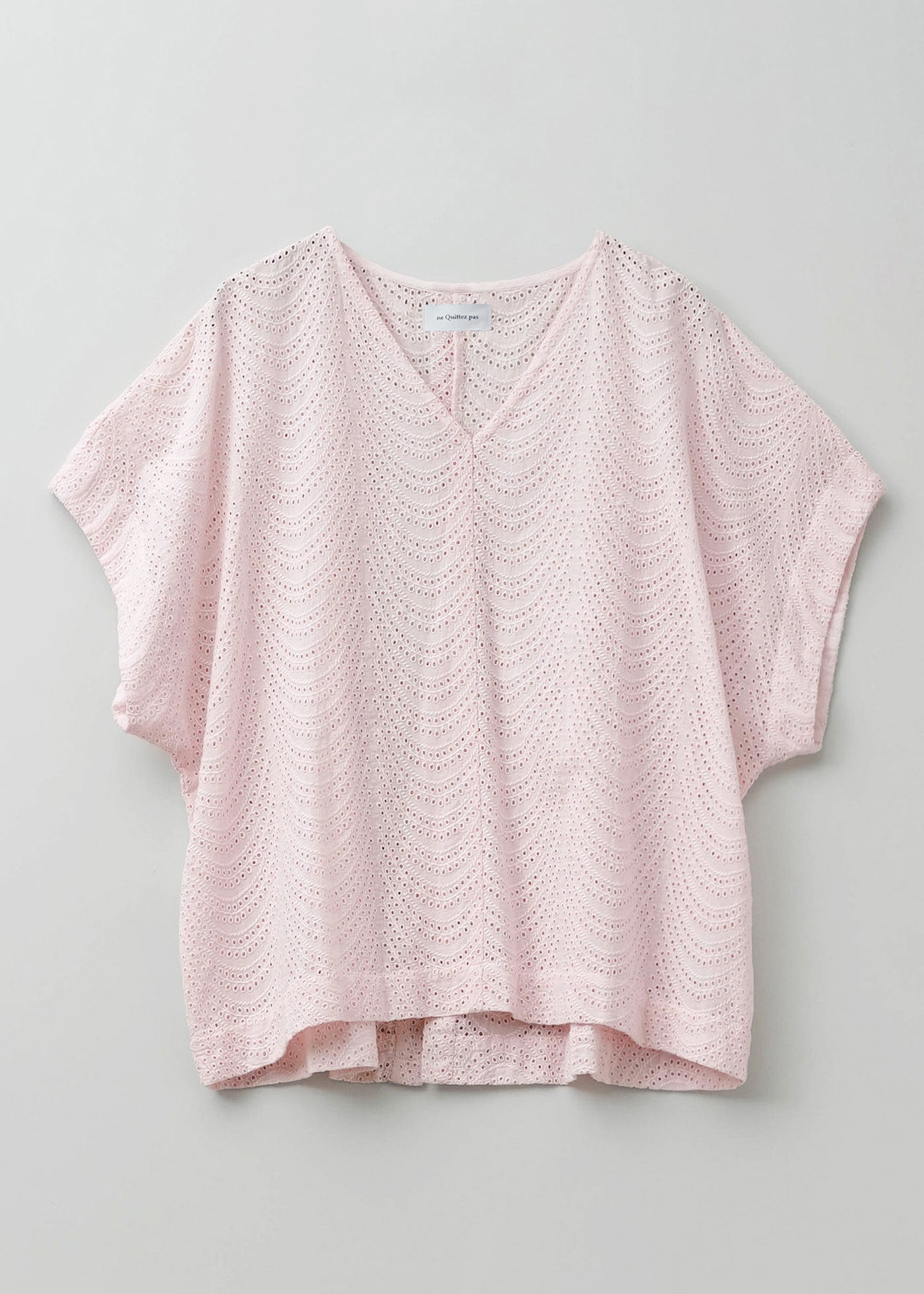 【5/21 10時発売】Cotton Voile Neem Cifre Embroidery Sleeveless Top