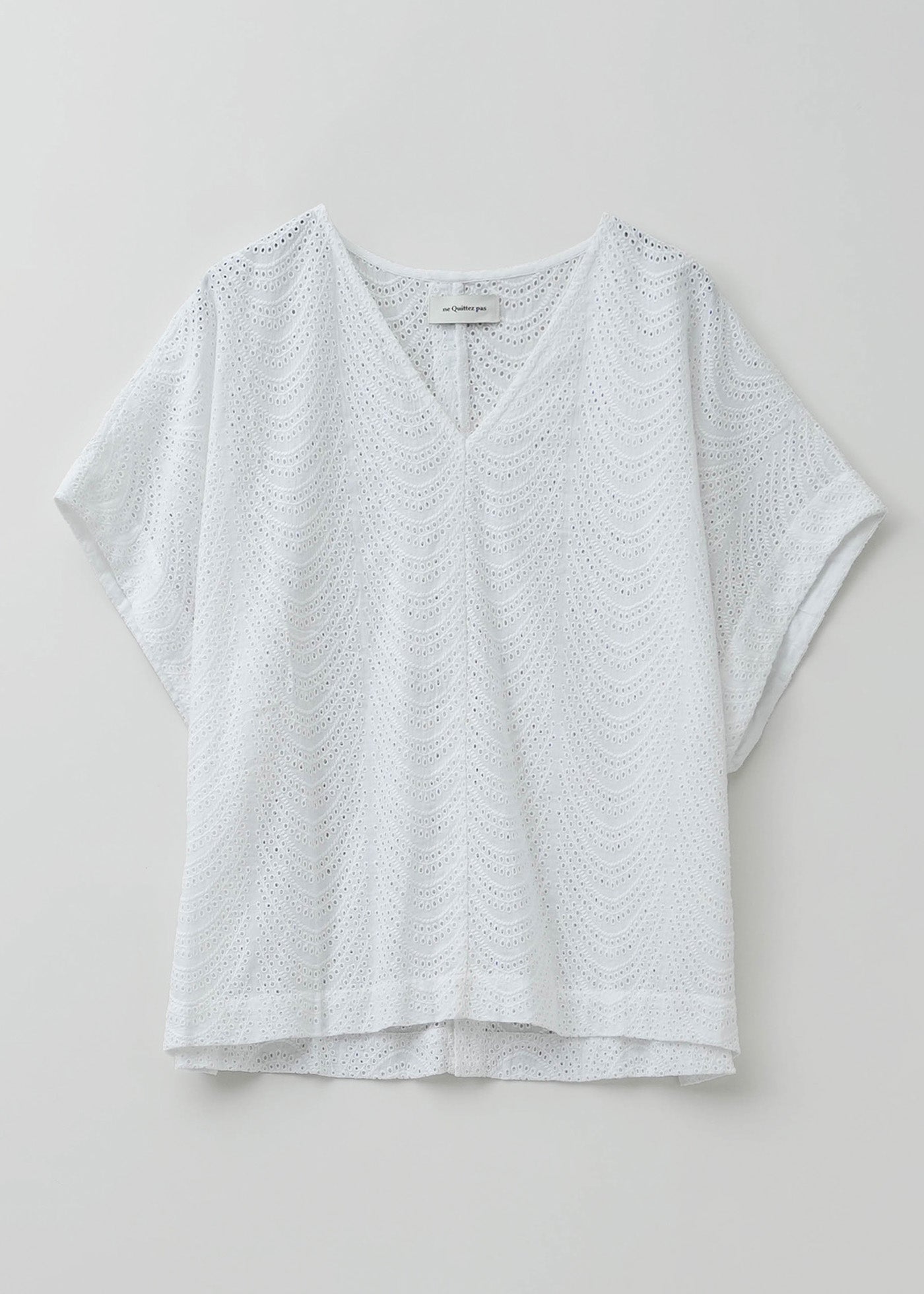 【5/21 10時発売】Cotton Voile Neem Cifre Embroidery Sleeveless Top
