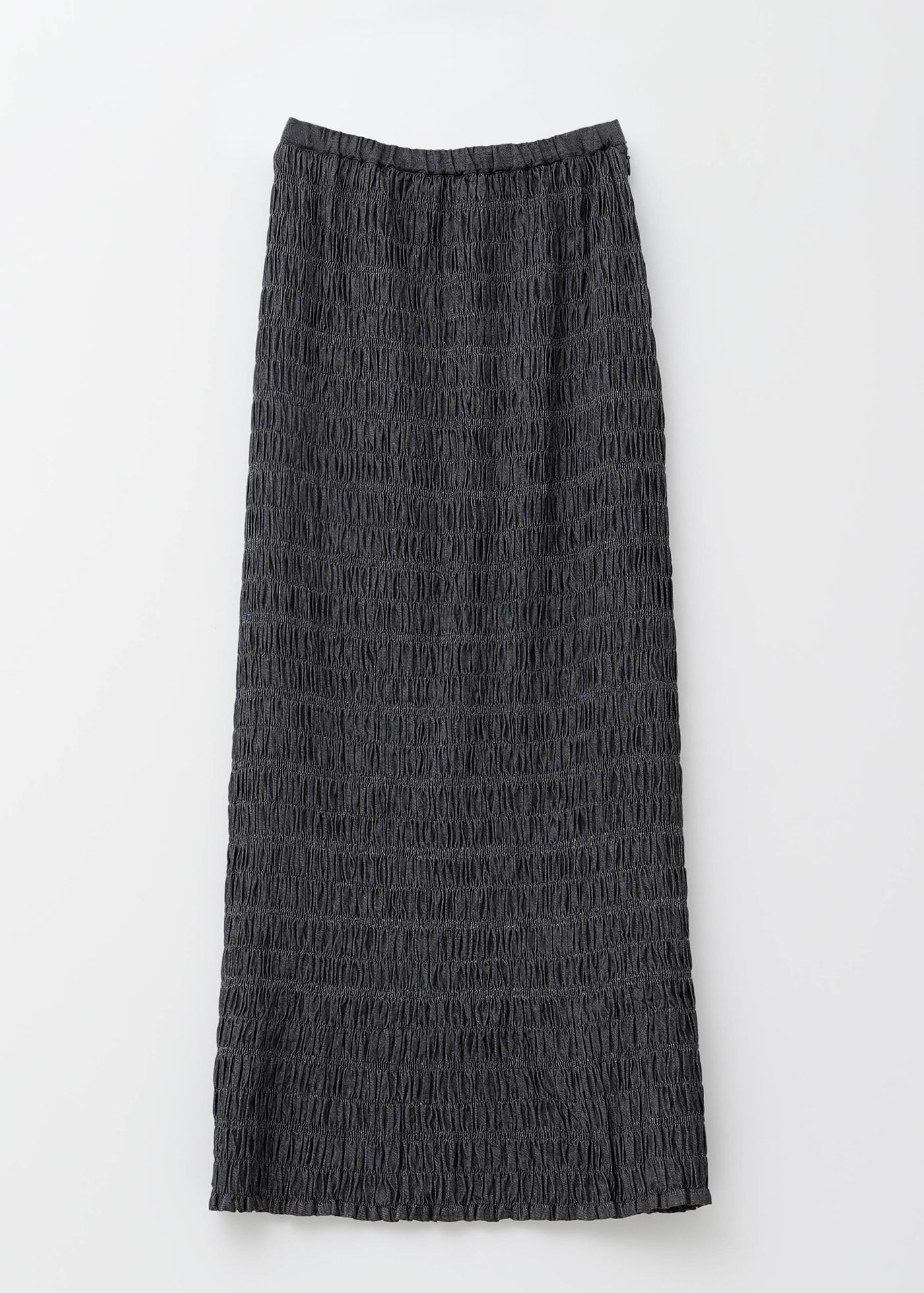 Denim Shirring Skirt