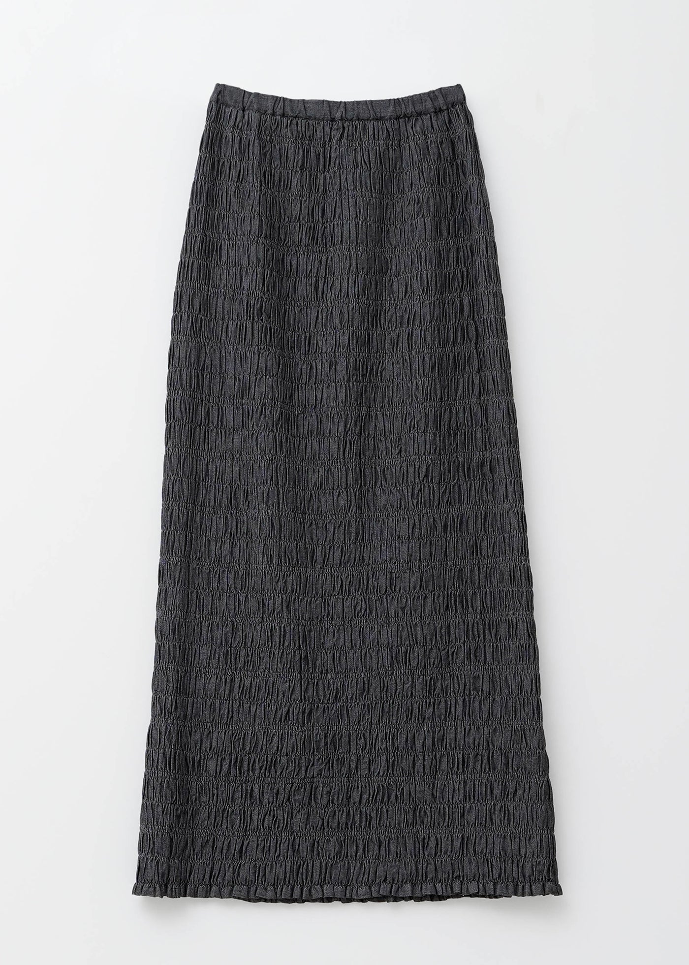 Denim Shirring Skirt