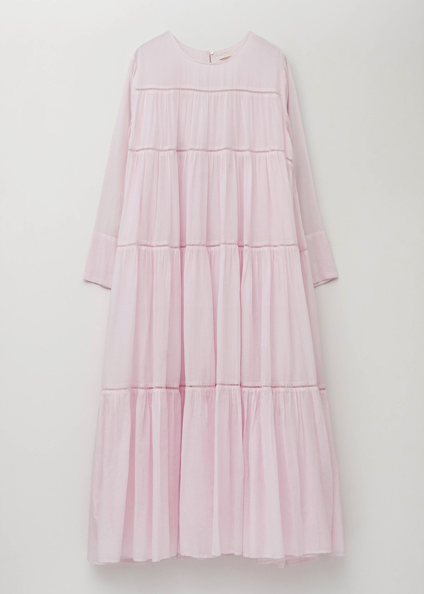 Cotton Voile Tiered Maxi Dress