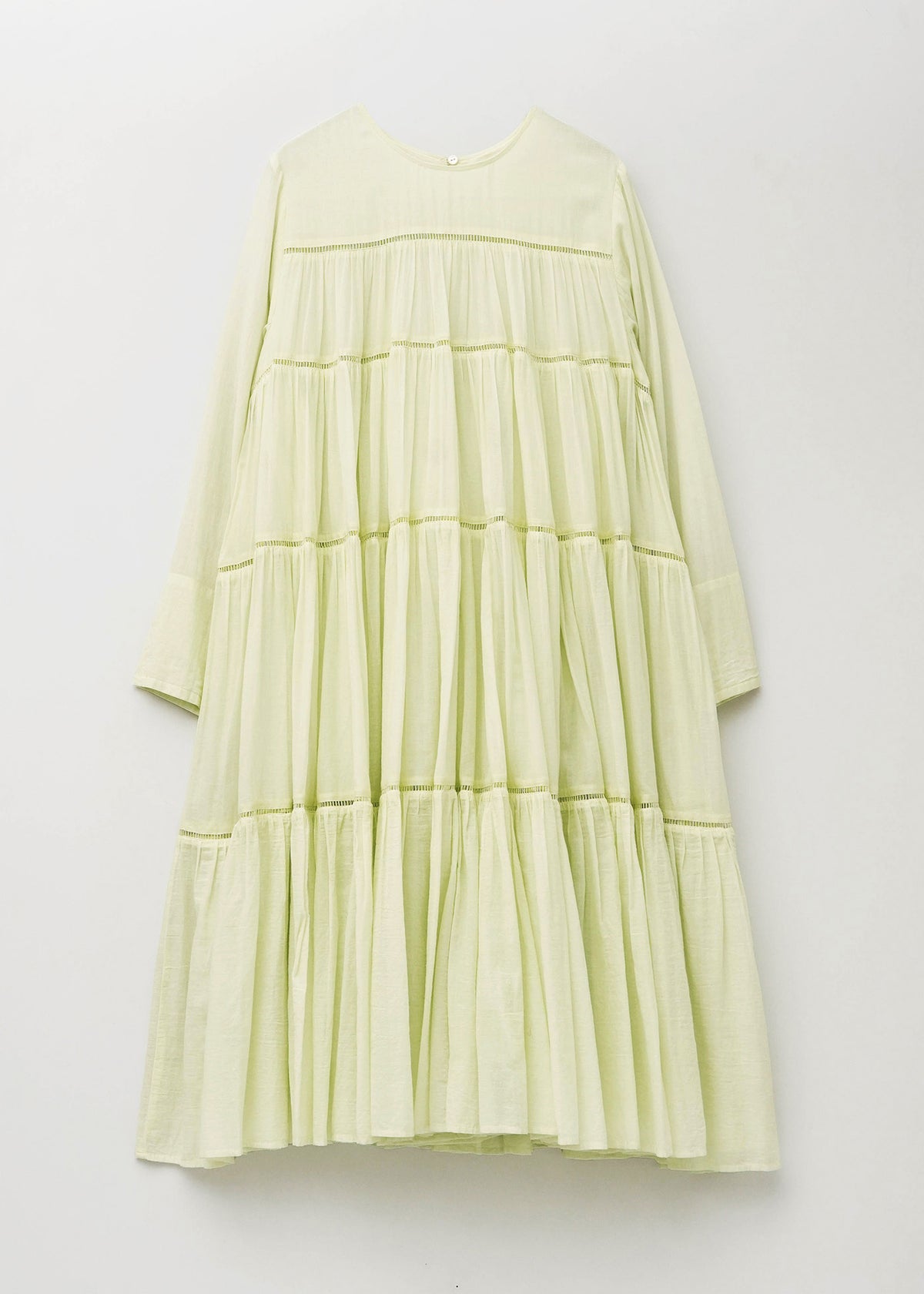 Cotton Voile Tiered Middle Length Dress | Pasand by ne Quittez pas 