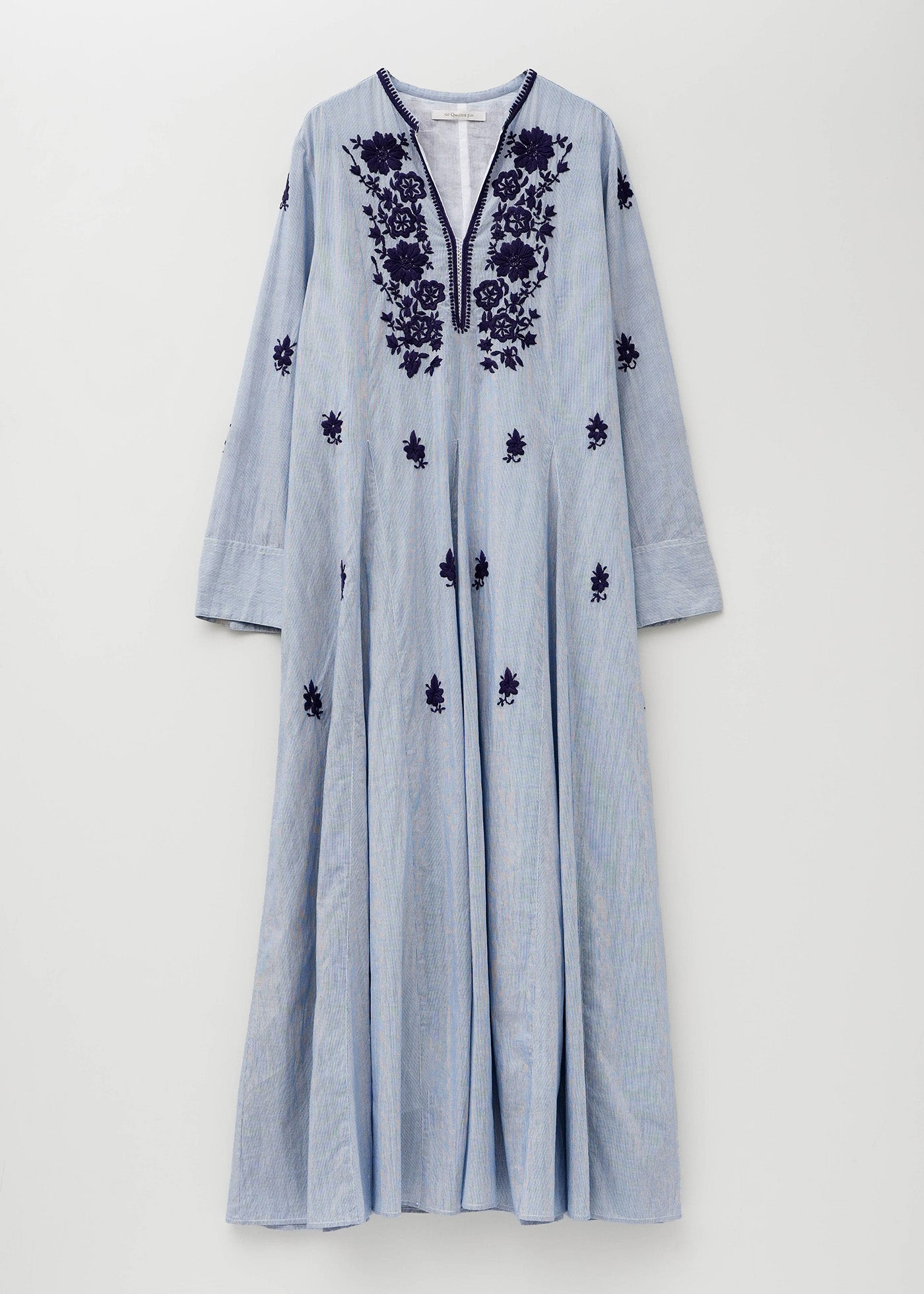 Chikan Embroidery Panel Dress