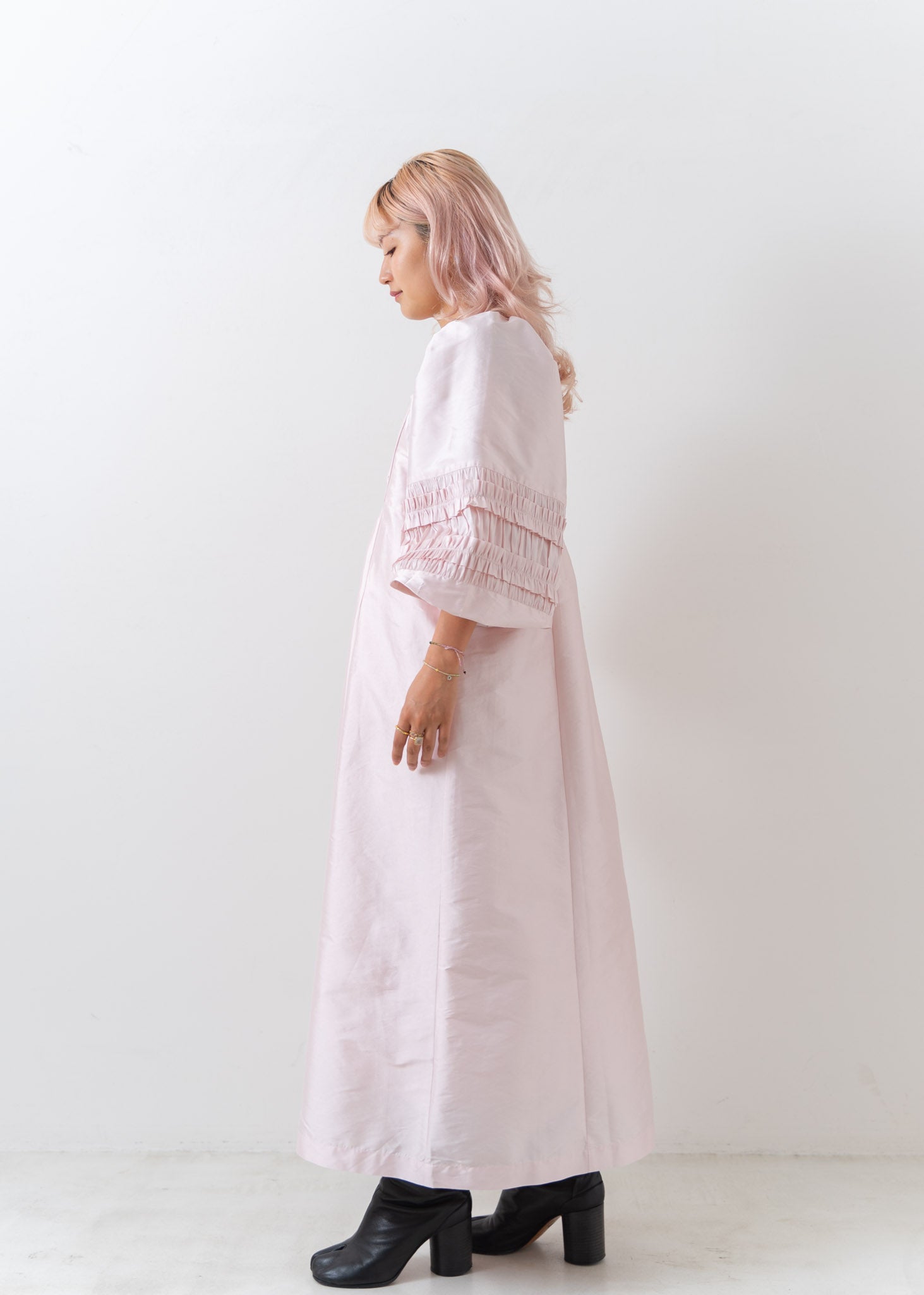 Poly Dupion Frill Dress