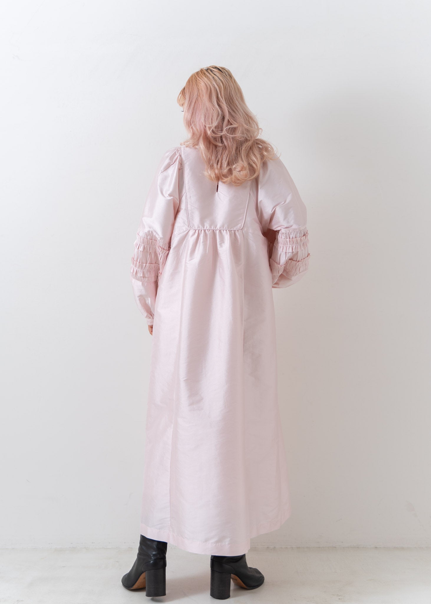 Poly Dupion Frill Dress