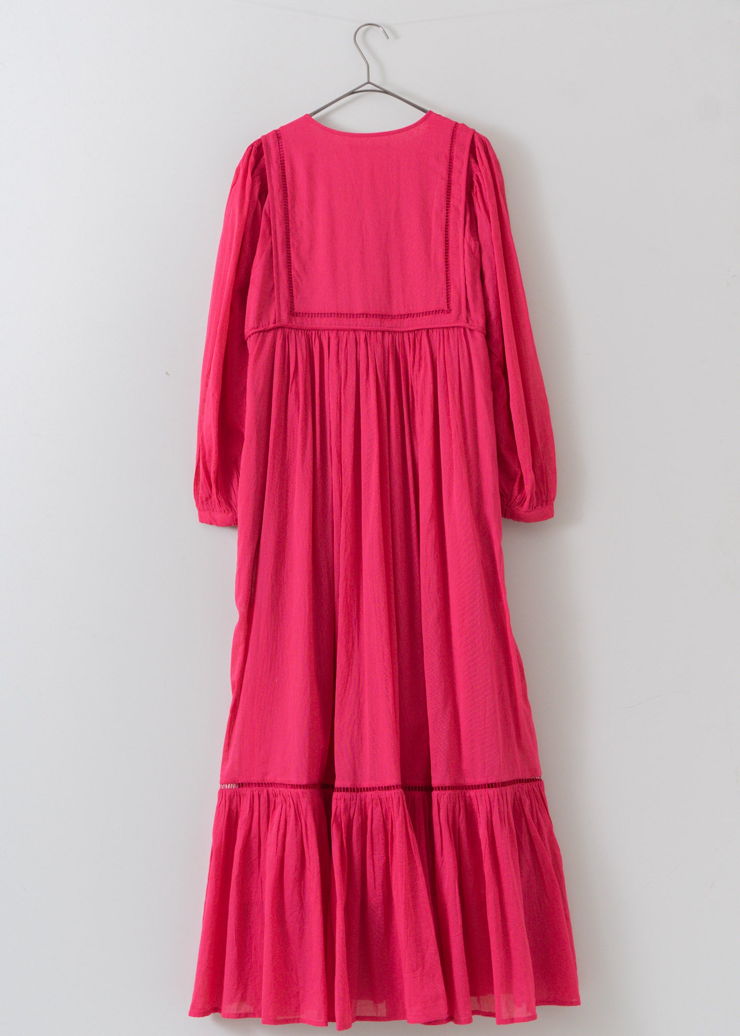 Cotton Voile Gathered Dress