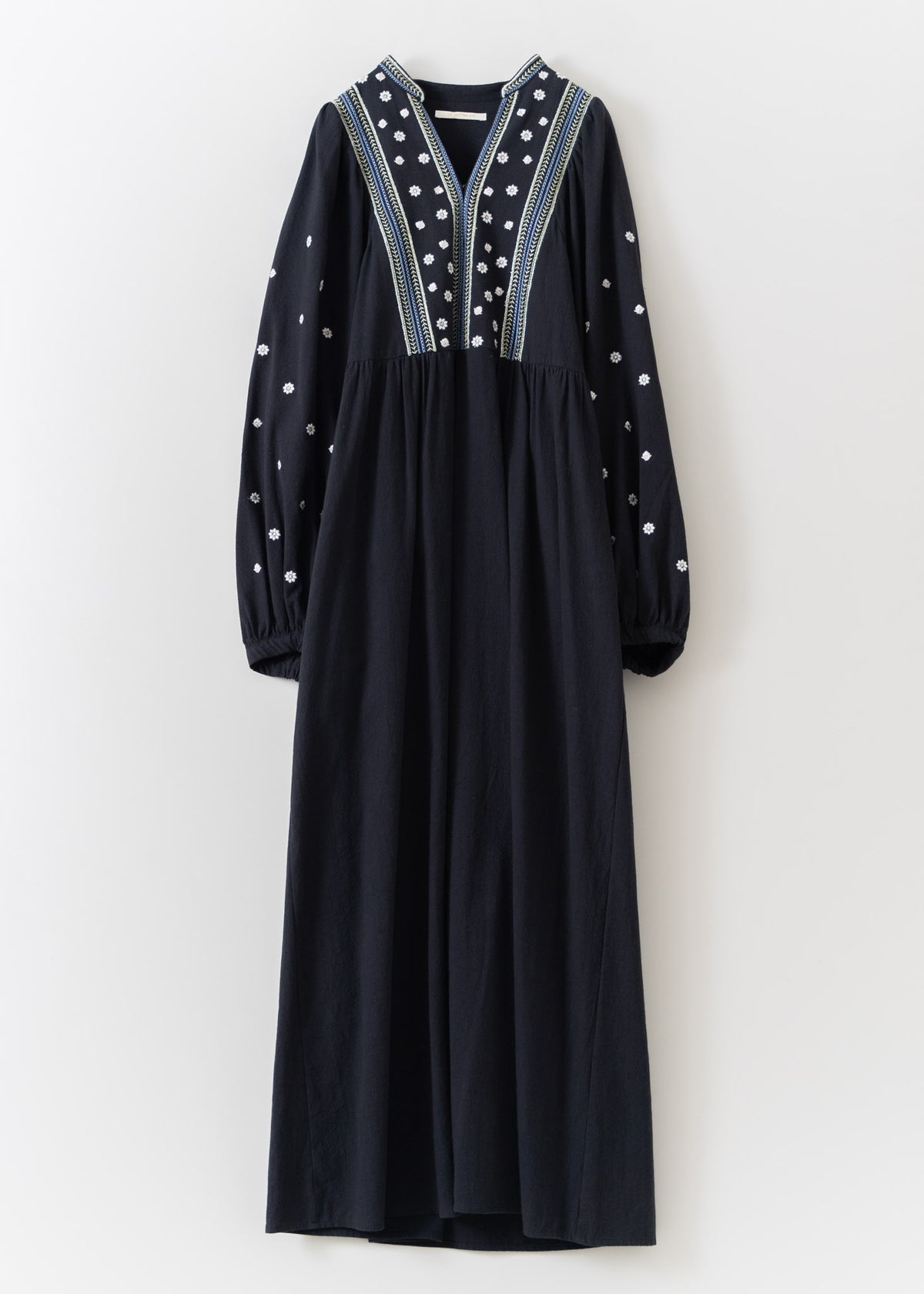 Crimp Cotton Embroidery York Dress | Pasand by ne Quittez pas 