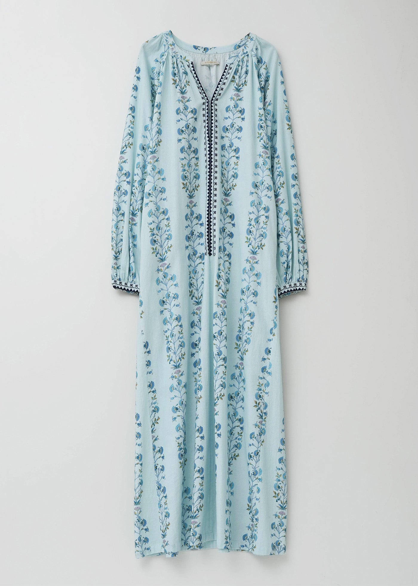 Crimp Cotton Bergamot Print Dress