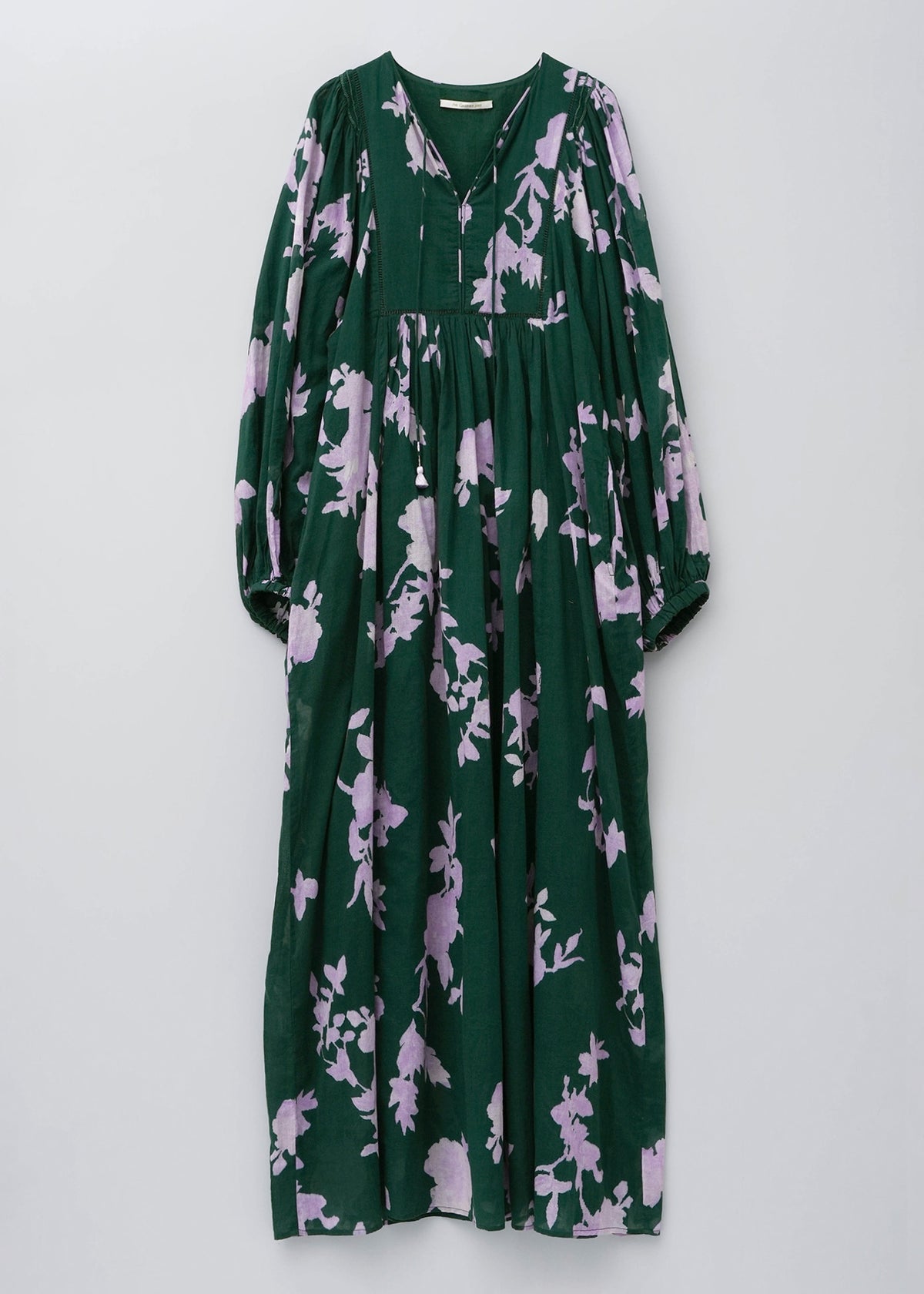 Cotton Voile Rose Print Hand Smocking Dress | Pasand by ne Quittez 