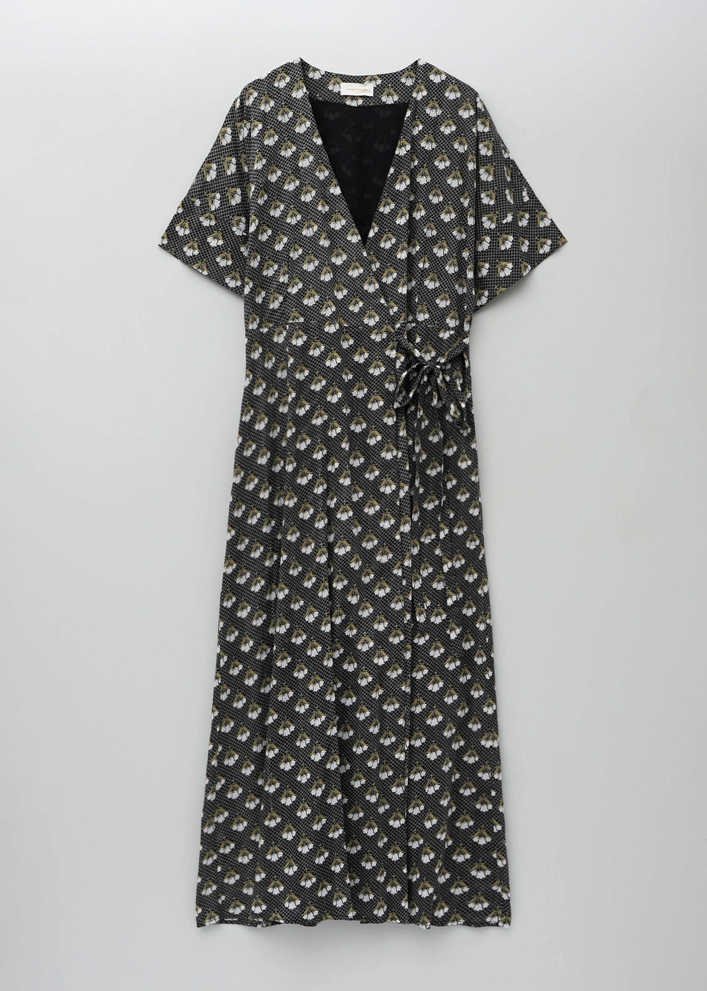 【6/10 10時発売】Cotton Voile Small Lily Print Wrap Dress