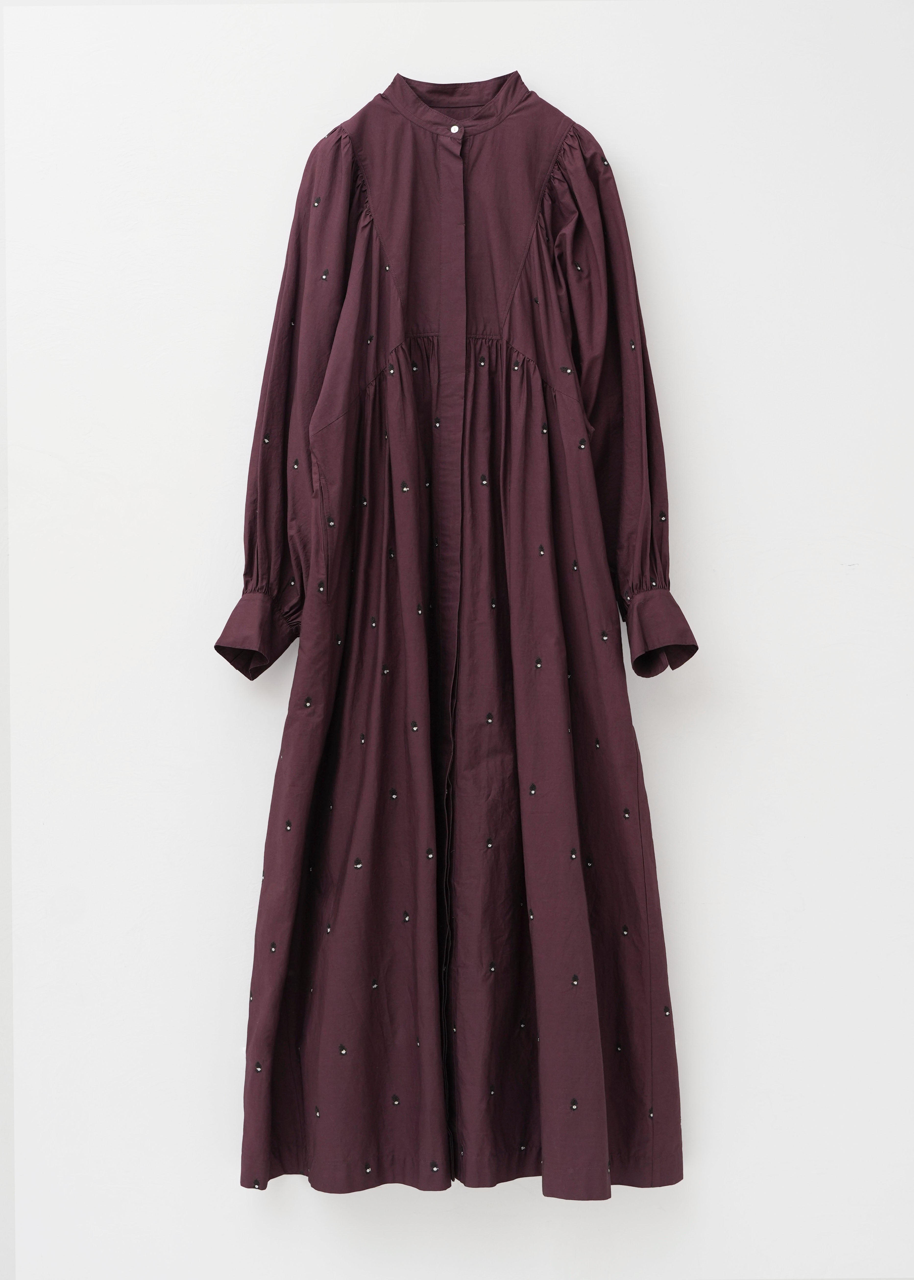 【9/2 10時発売】Fine Poplin Bindi Gather Shirts Dress
