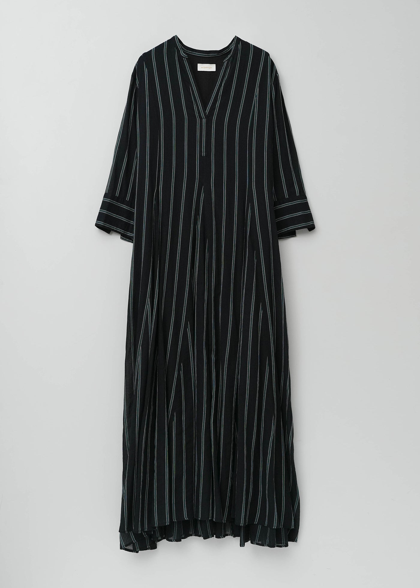 【7/8 10時発売】Cotton Voile Stripe Panel Dress