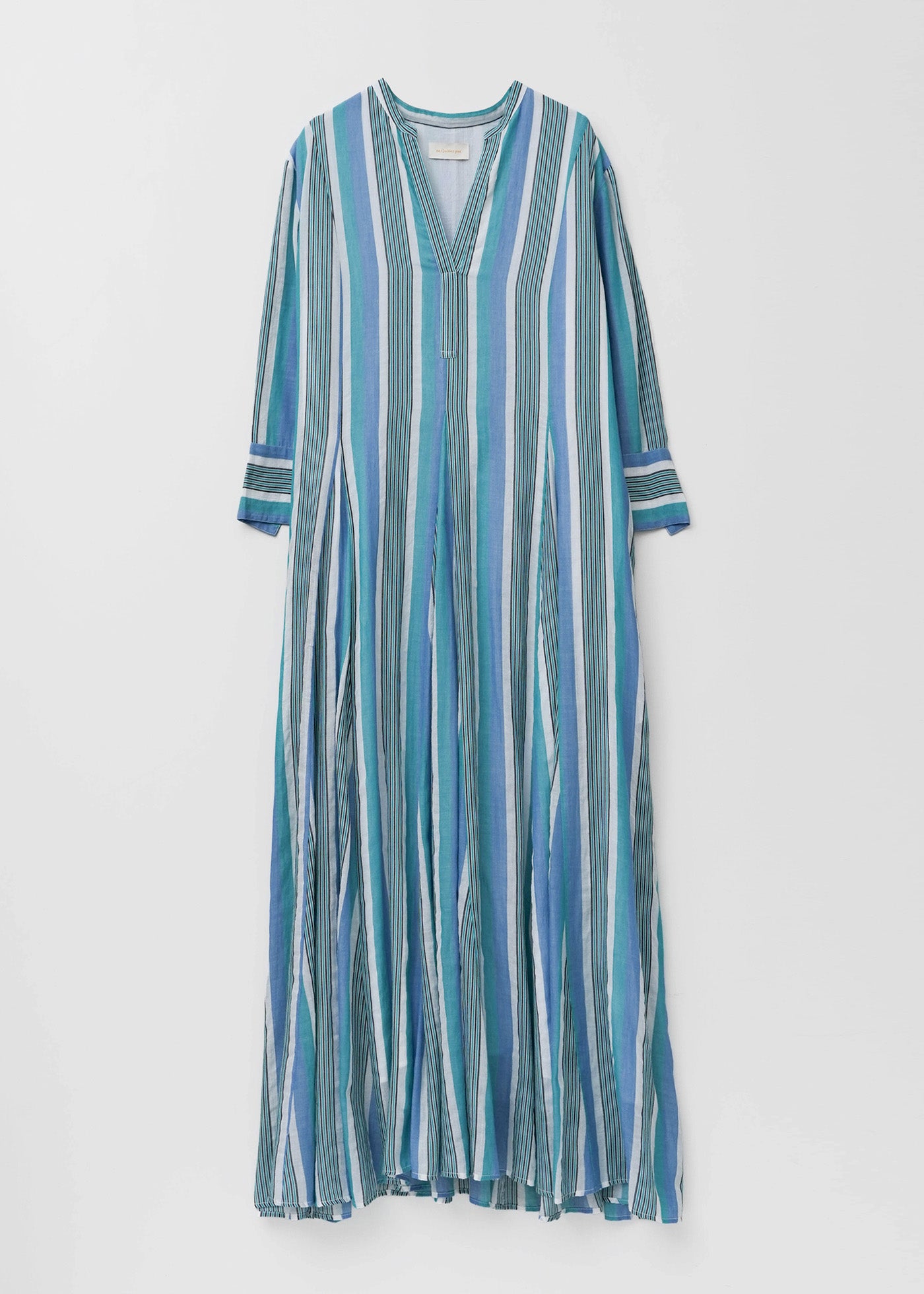 【7/8 10時発売】Cotton Voile Stripe Panel Dress