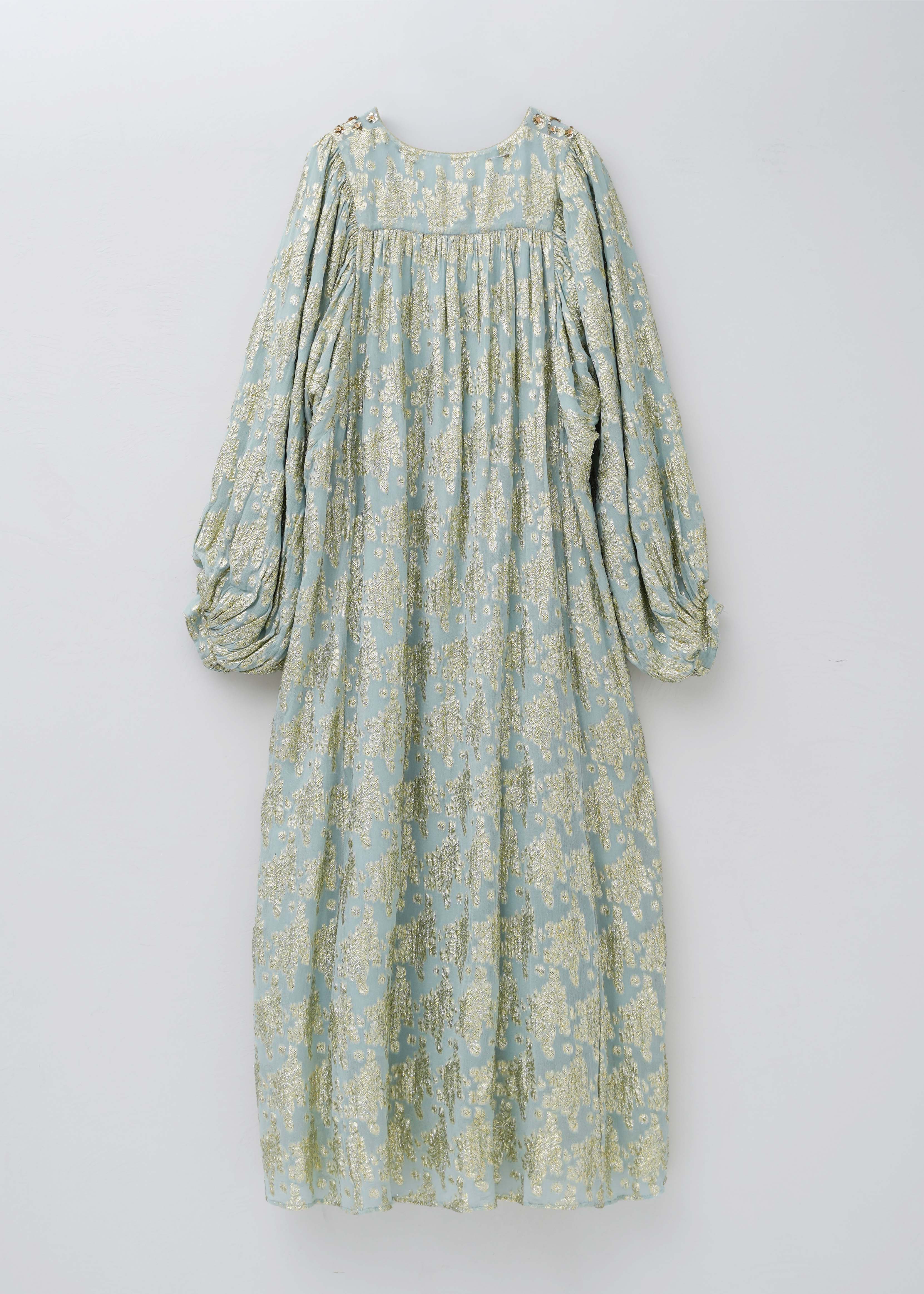 【11月中旬お届け予定】Rayon Georgette Jacquard Embroidery Dress