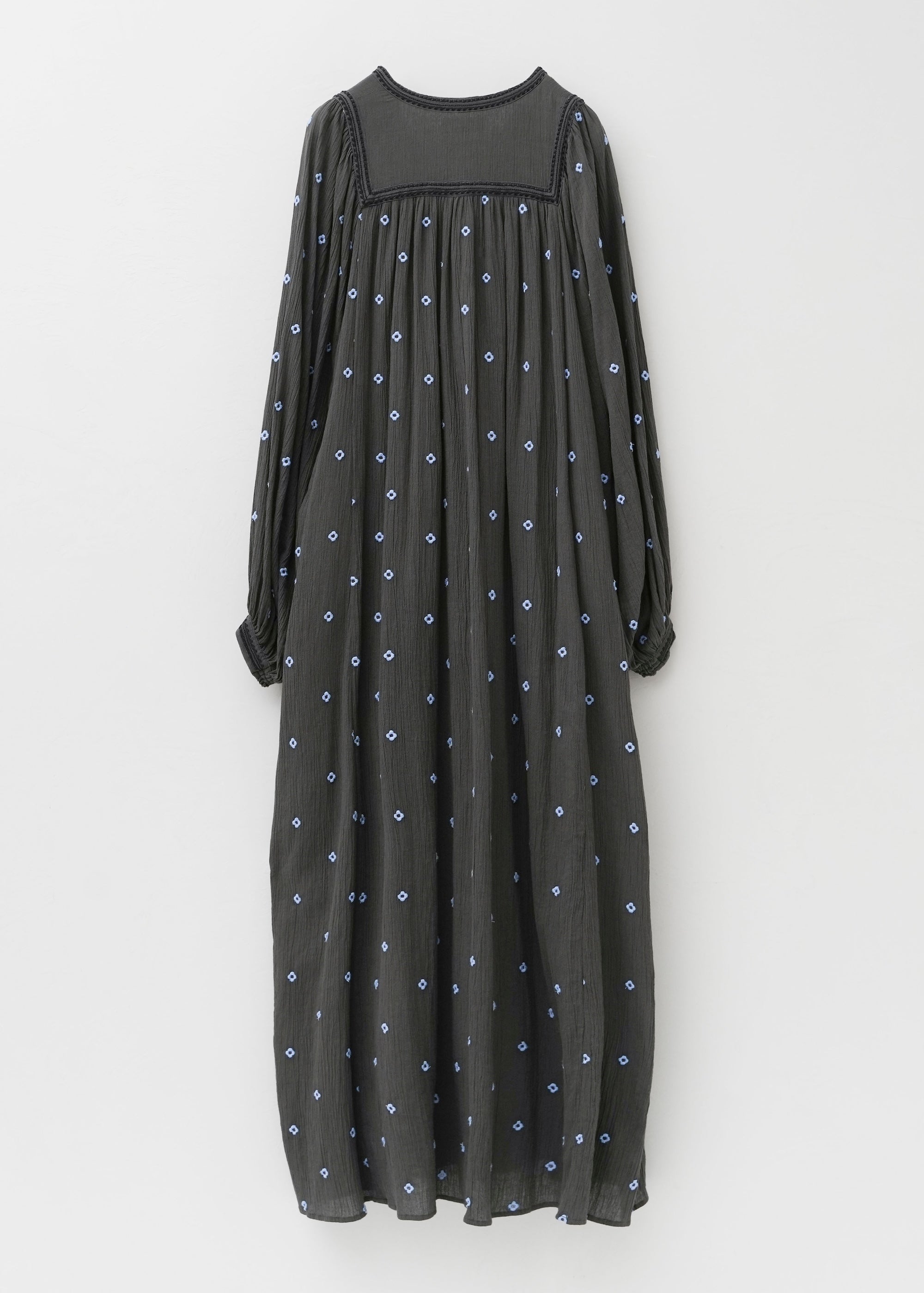 【8/5 10時発売】Cotton Crape Full Embroidery Yoke Dress