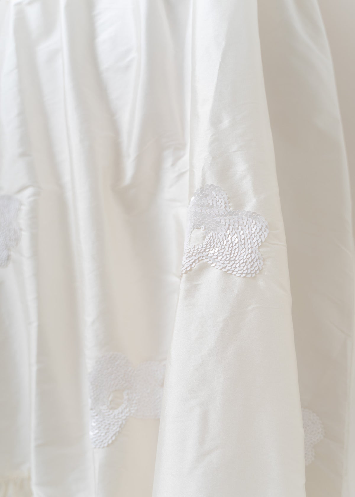 Poly Dupion Strap Frilled Dress