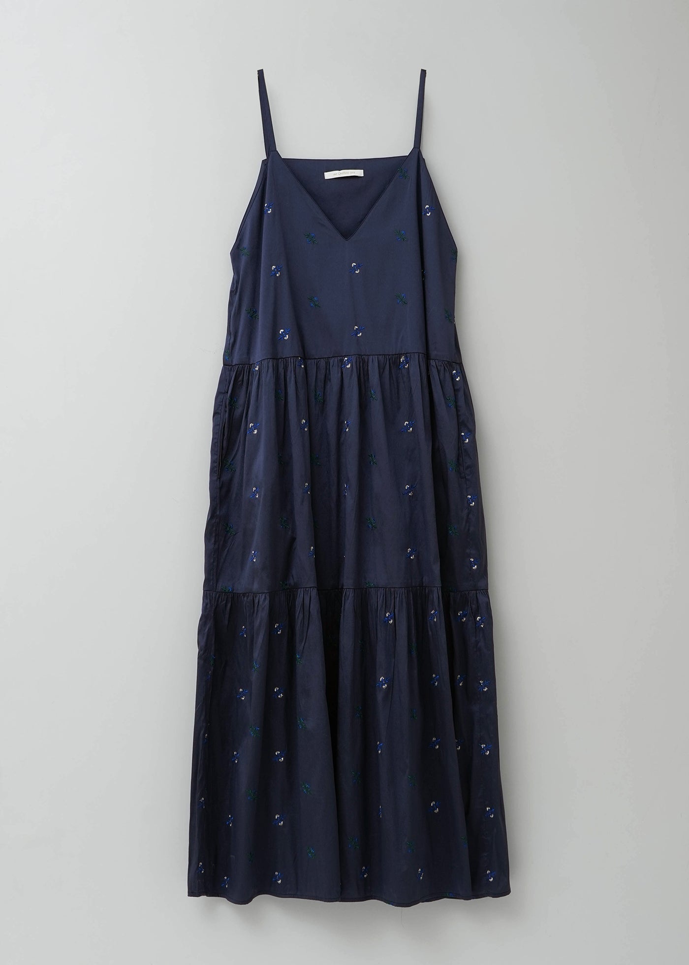 Poly Dupion Embroidery Cami Dress