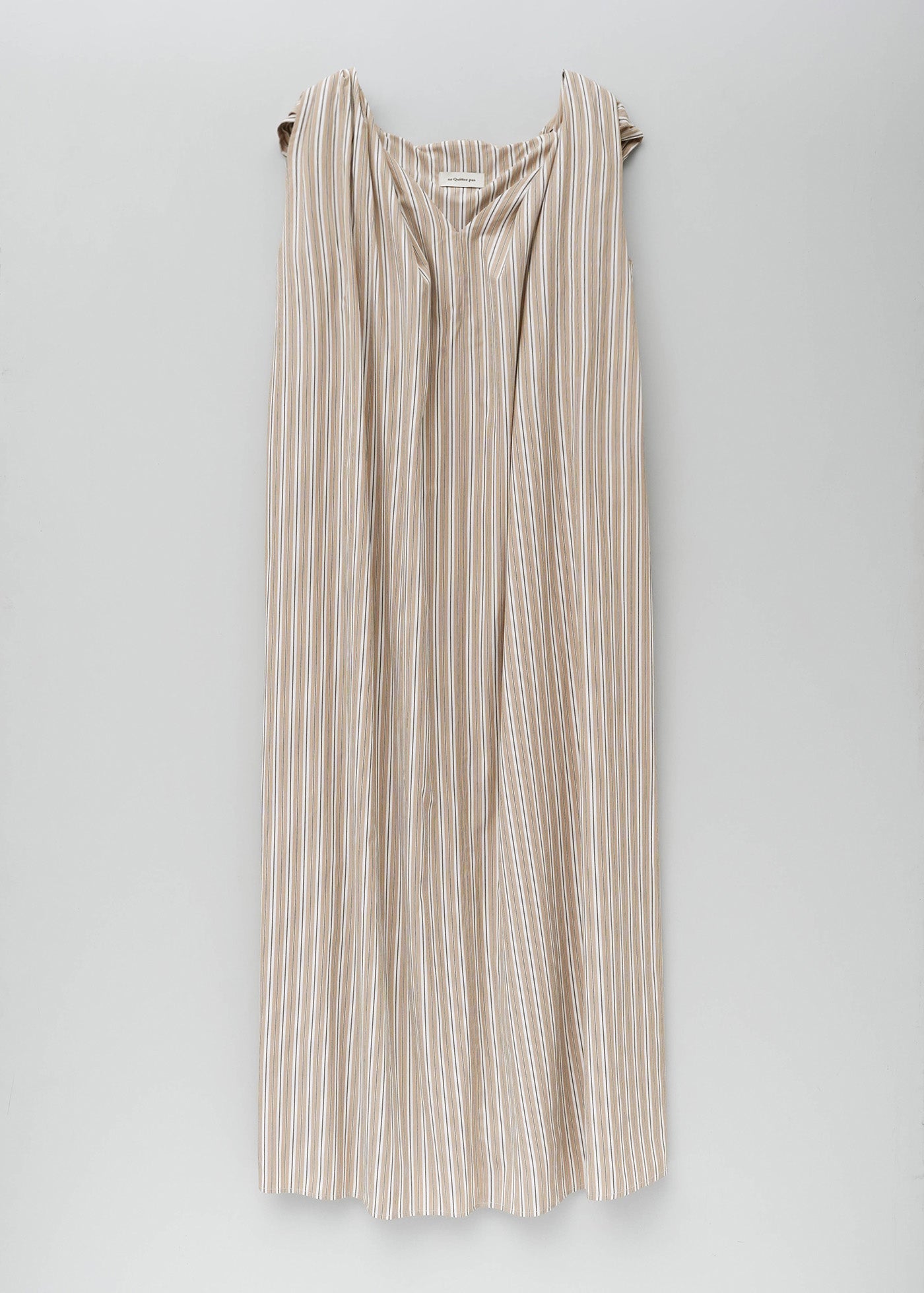 【6月上旬お届け予定】Poplin Stripe Sleeveless Dress