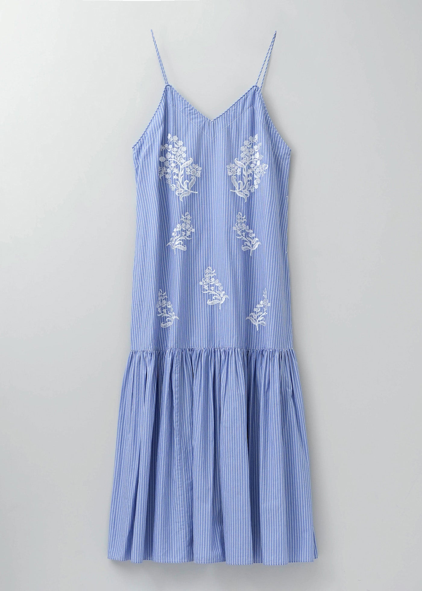 【2/4 10時発売】Cotton Poplin Mimosa Embroidery Cami Dress