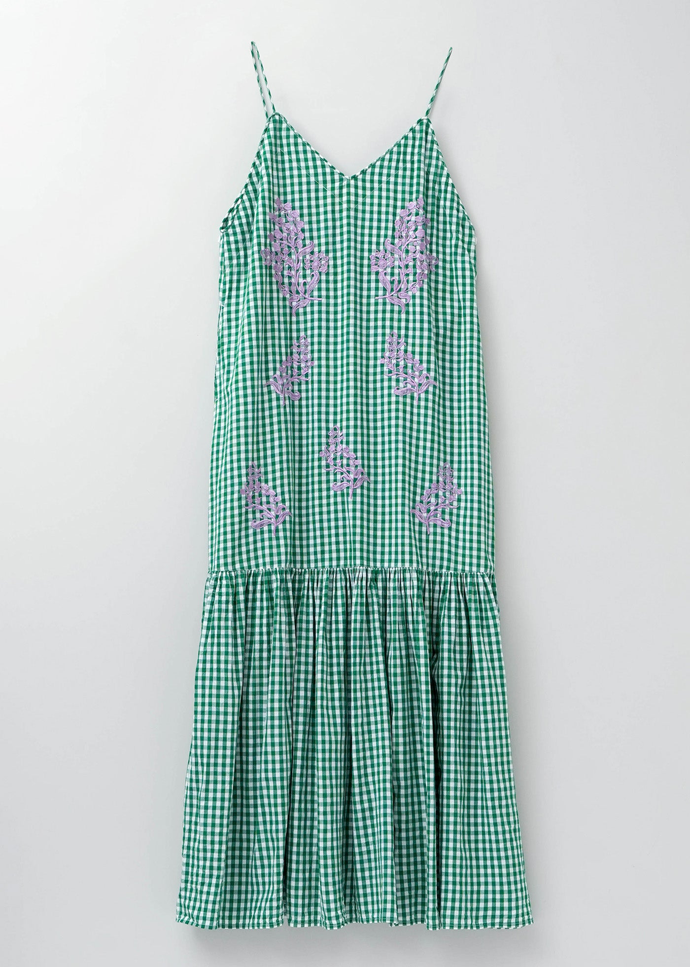 【2/4 10時発売】Cotton Poplin Mimosa Embroidery Cami Dress