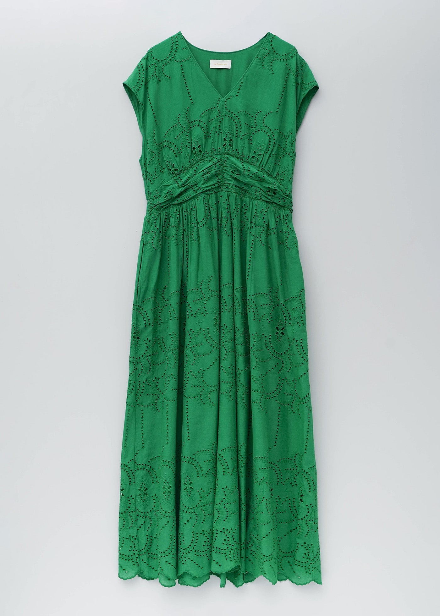 Cotton Voile Lupine Cifre Sleeveless Dress