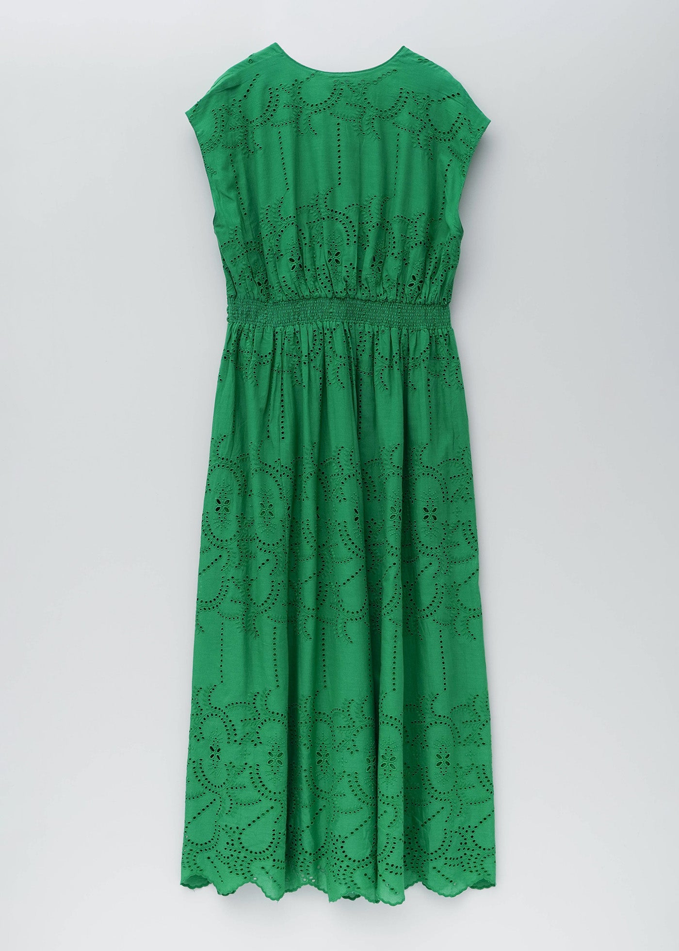 Cotton Voile Lupine Cifre Sleeveless Dress