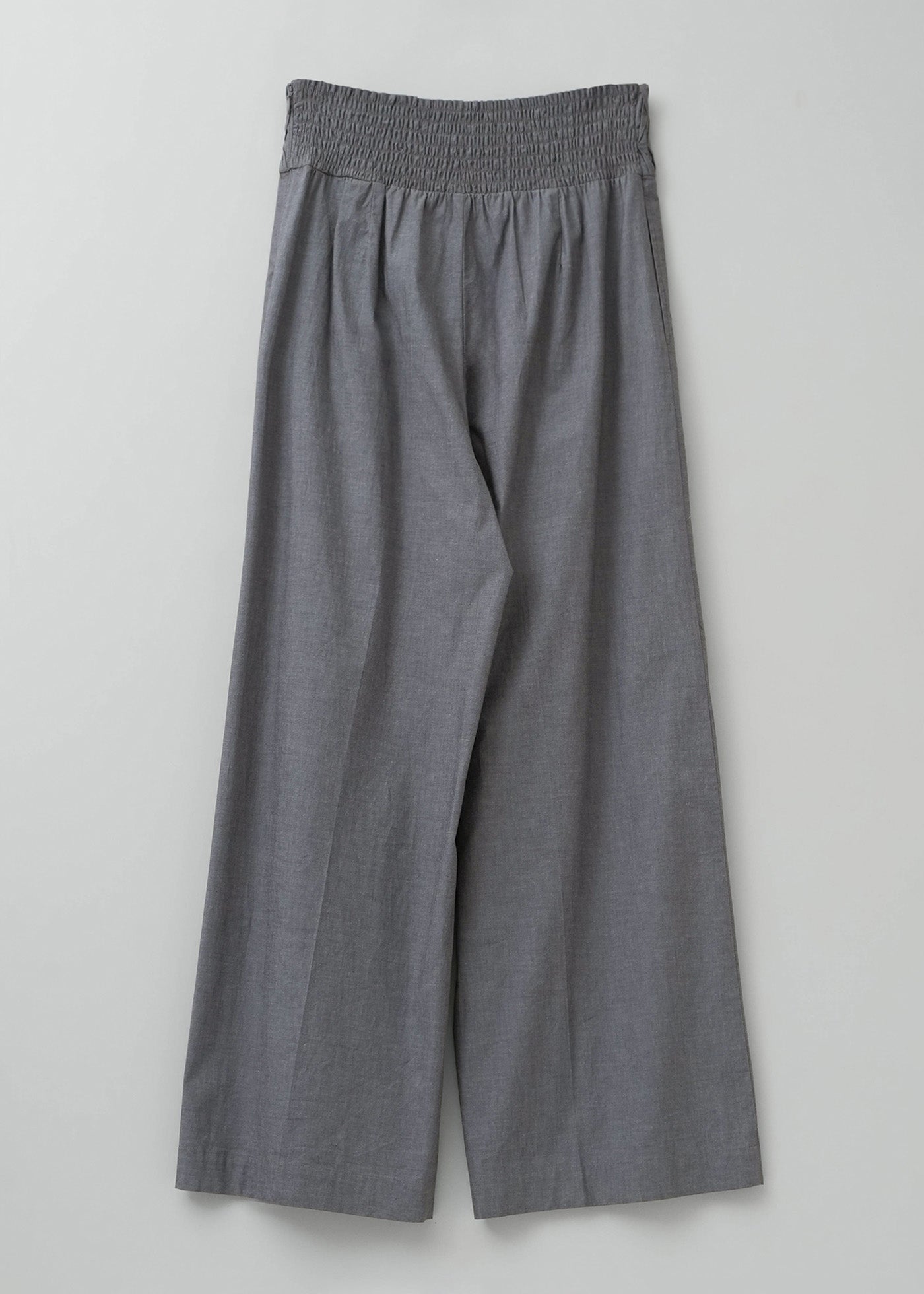 Cotton Wave Tuck Pants