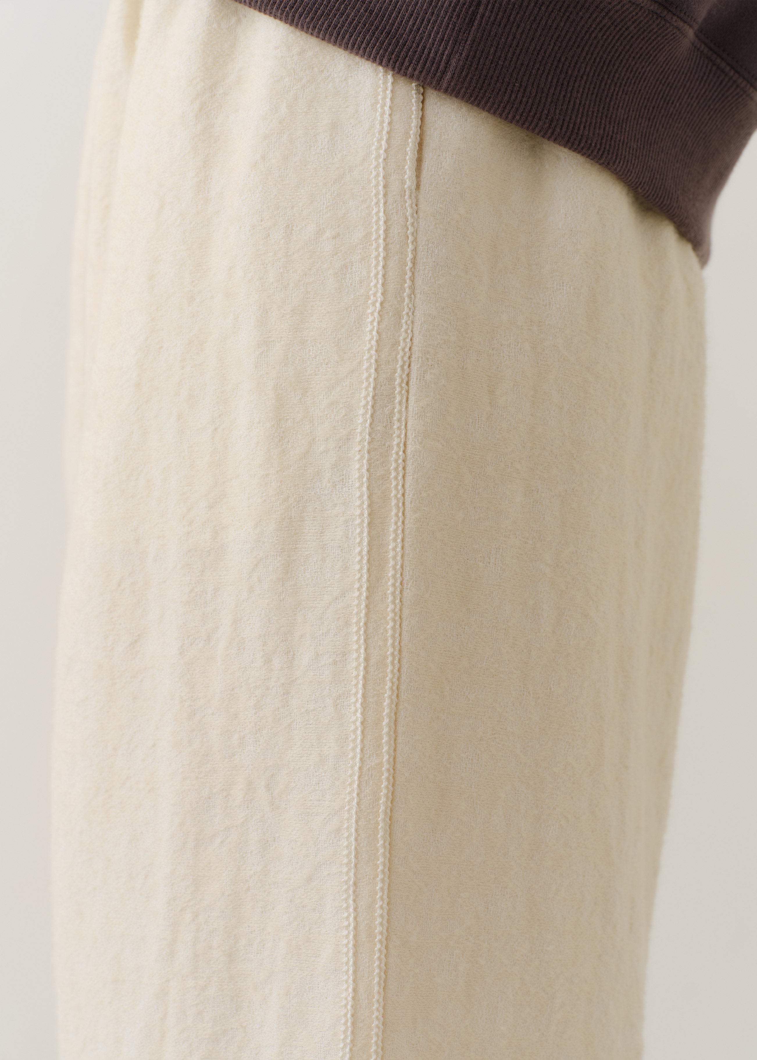 【10月上旬お届け予定】Wool Jacquard Embroidery Pants