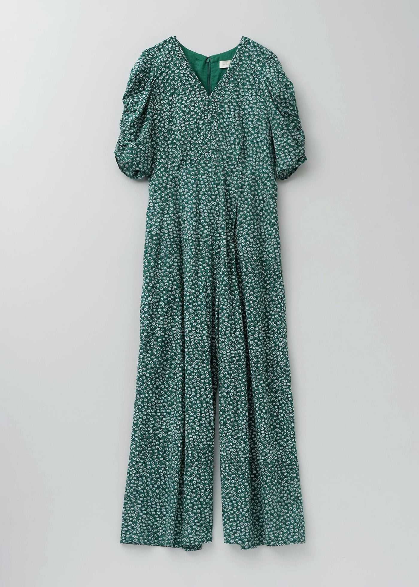 【6月上旬お届け予定】Cotton Dobby Stripe Flower Print All In One