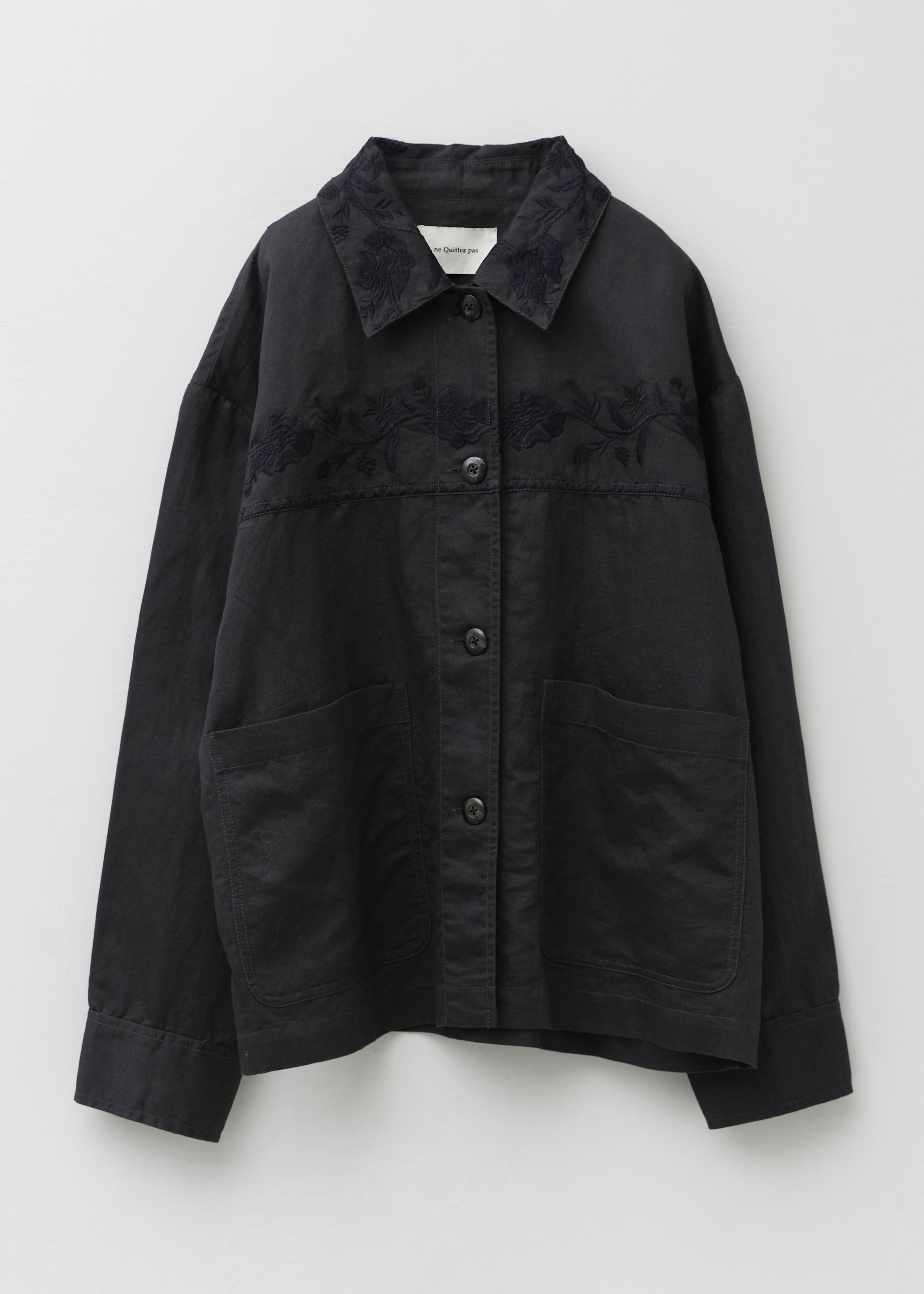 【8/5 10時発売】Cotton Linen Twill Embroidery Jacket